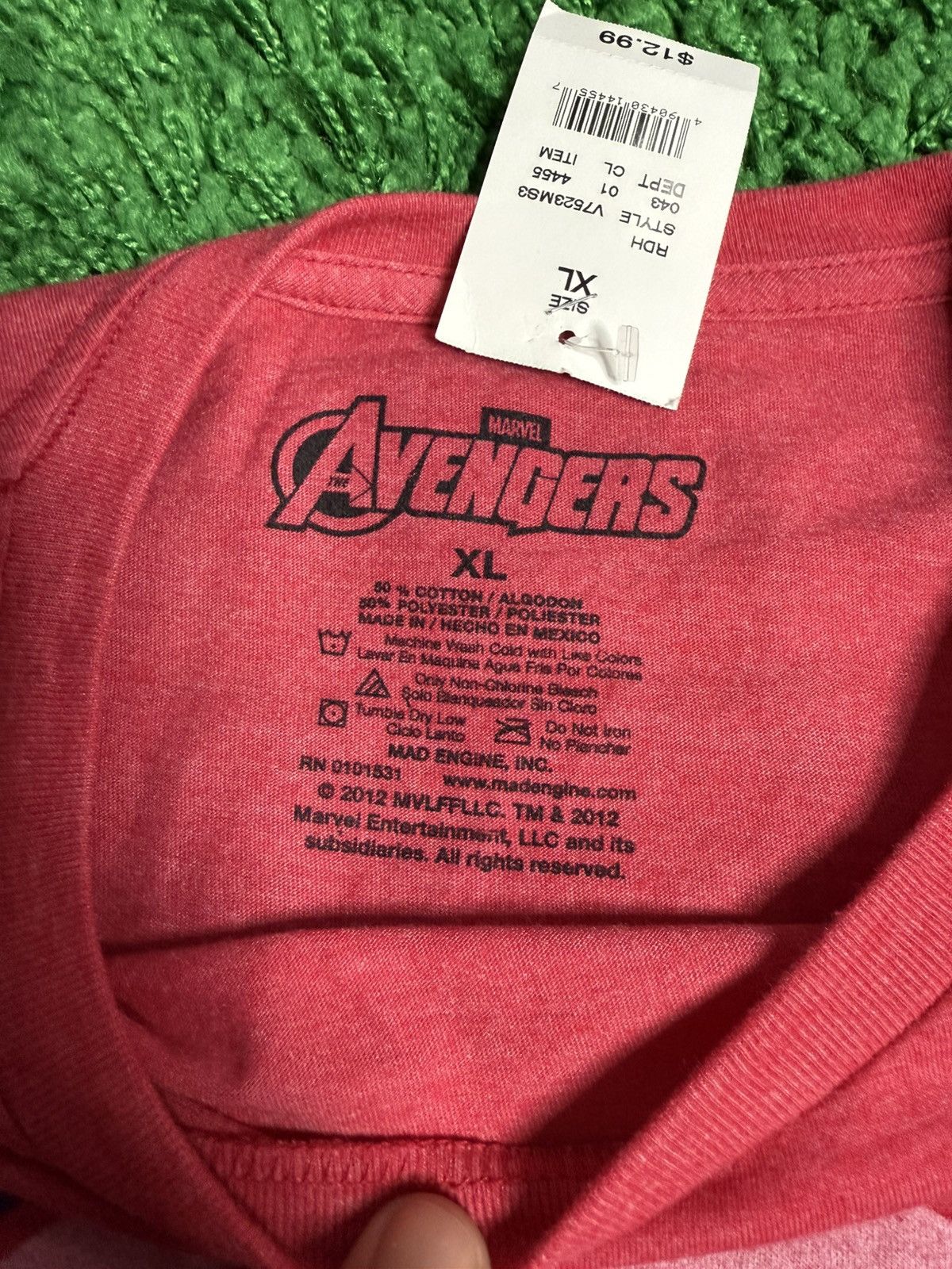 Marvel Comics × Vintage Marvel The Avengers Tee Red New Size XL Size US XL / EU 56 / 4 - 2 Thumbnail