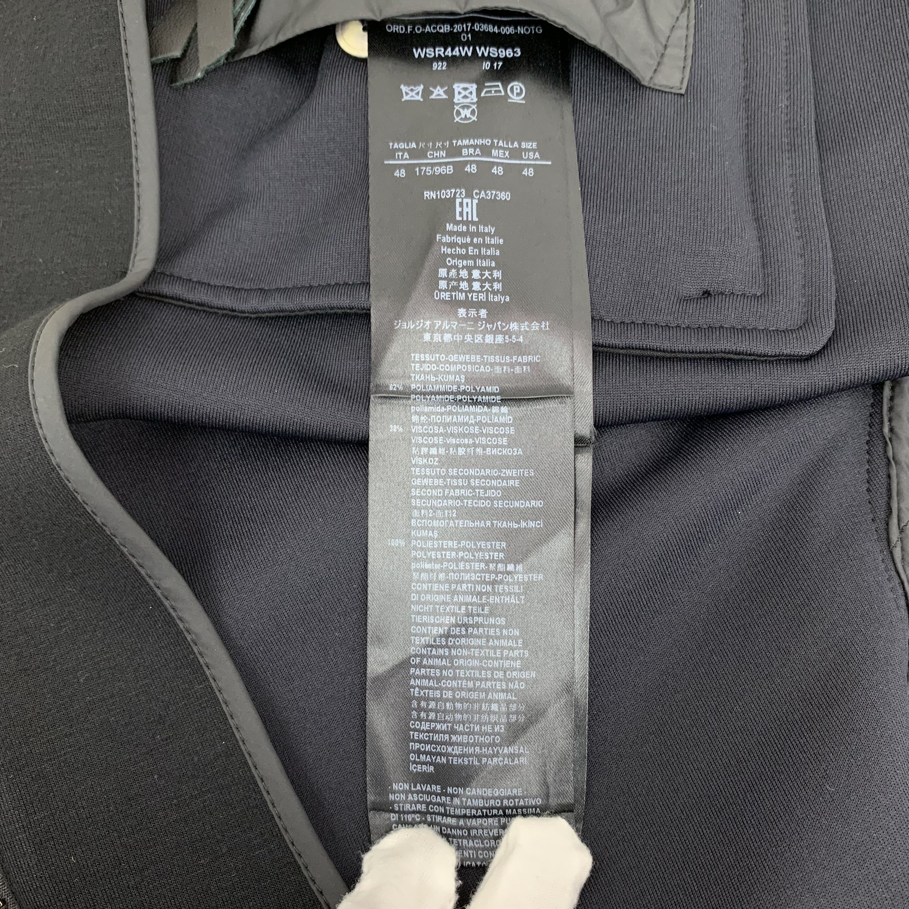 Armani Armani Multi-Pocket Zip Jacket Black (XL) Size US XL / EU 56 / 4 - 8 Thumbnail