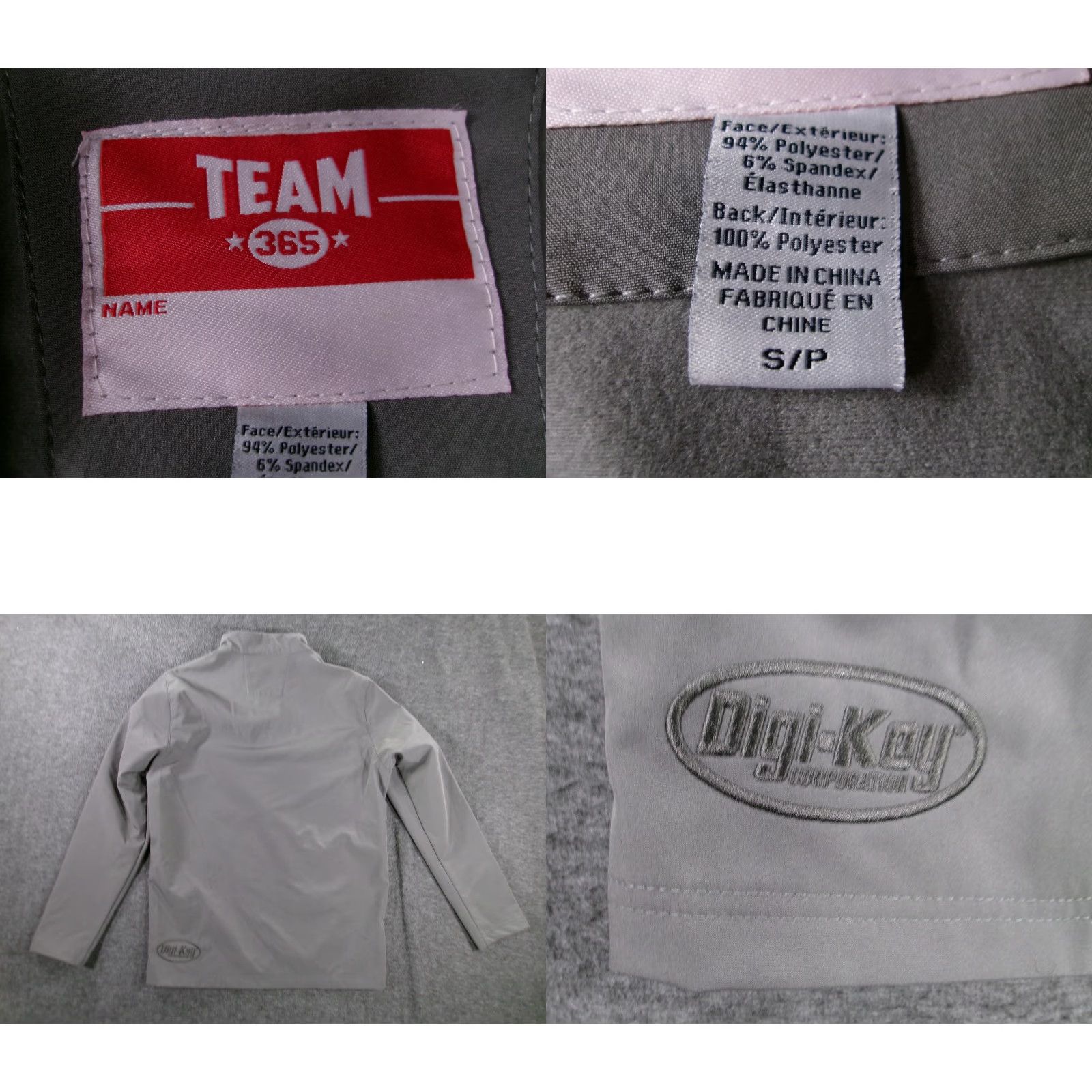 Vintage Digi Key Jacket Mens Small Grey Softshell Full Zip Modern Sporty Workwear Size US S / EU 44-46 / 1 - 8 Thumbnail