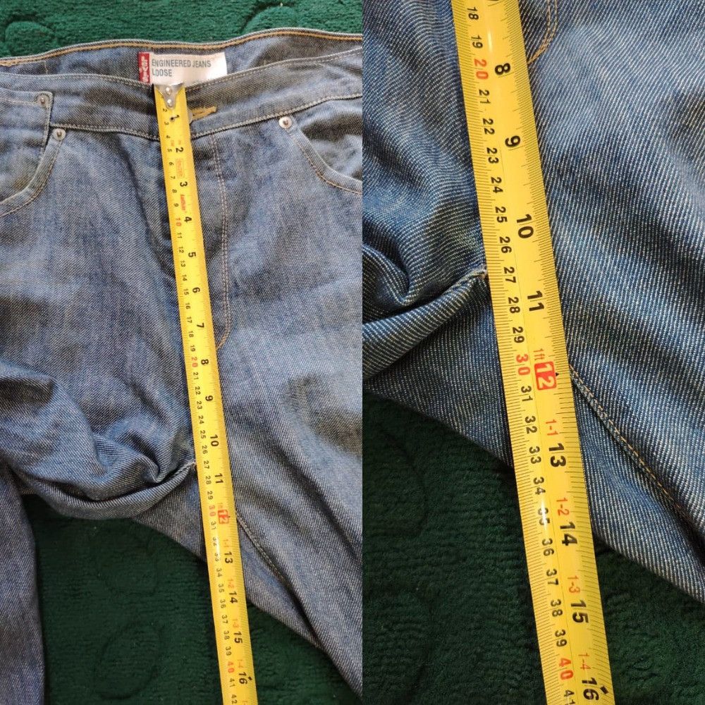 Levi's Levis Engineered Jeans Chinch Back Button Fly Japan LE02 Size US 33 - 11 Thumbnail