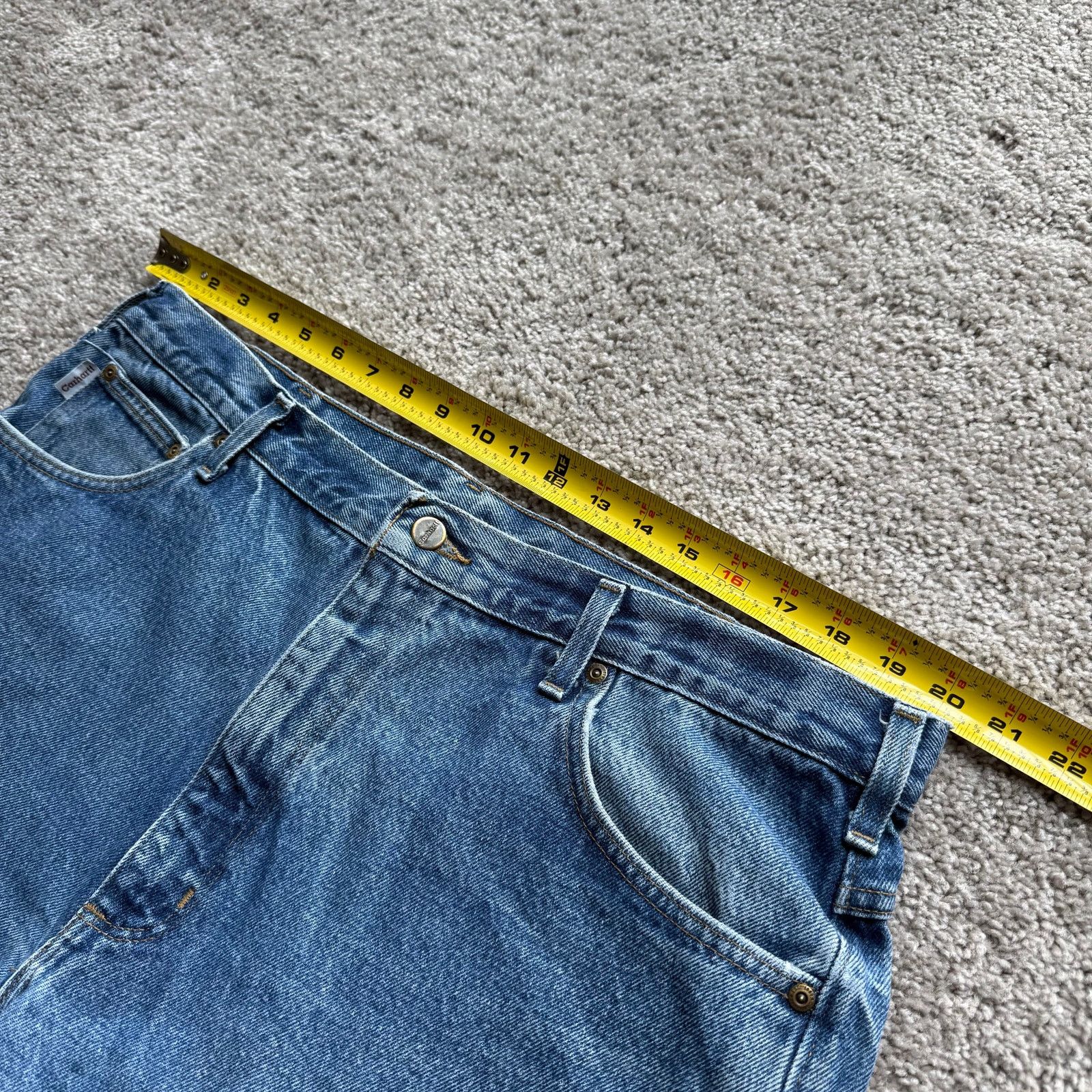 Carhartt Y2K Carhartt B160 DST Blue Jeans Mens 40x32 Relaxed Fit Size US 40 / EU 56 - 5 Thumbnail