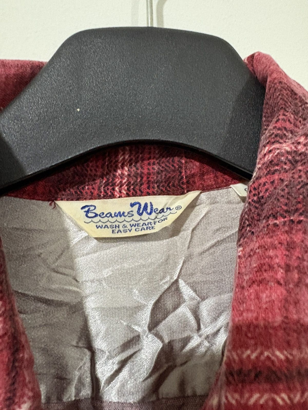 Beams Plus Vintage Beams shirt rayon plaid check Size US M / EU 48-50 / 2 - 4 Thumbnail