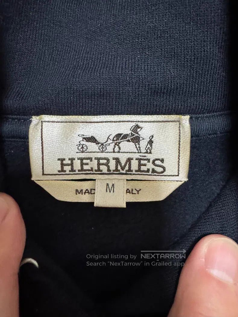 Hermes Hermes Sweatshirt jacket, unisex, leather color block Size M / US 6-8 / IT 42-44 - 7 Thumbnail