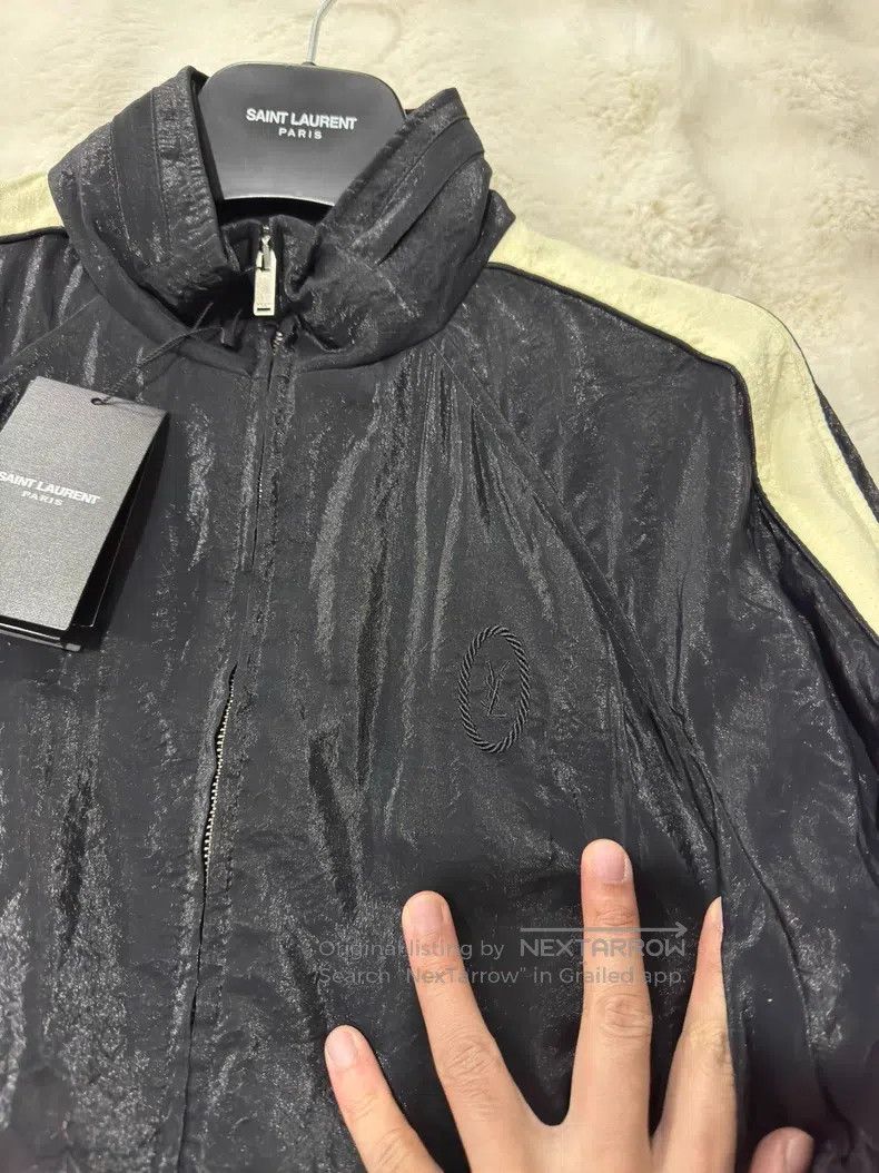 Saint Laurent Paris Saint Laurent Paris Black and White Pleated Jacket Size US S / EU 44-46 / 1 - 4 Thumbnail