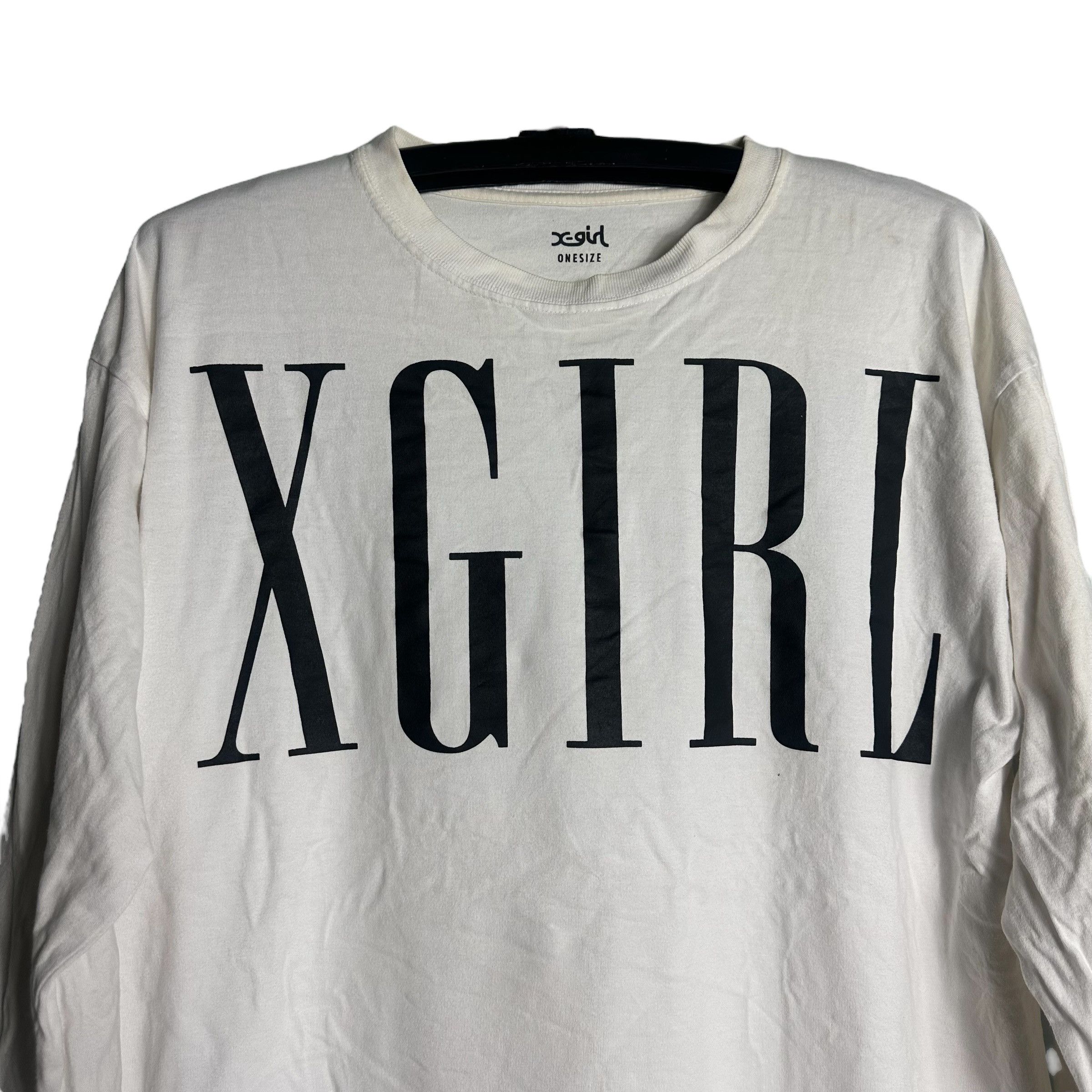 Japanese Brand 🔥RARE🔥X-Girl Japanese Brand Spell Out L/Sleeve T-shirt Size US L / EU 52-54 / 3 - 2 Thumbnail