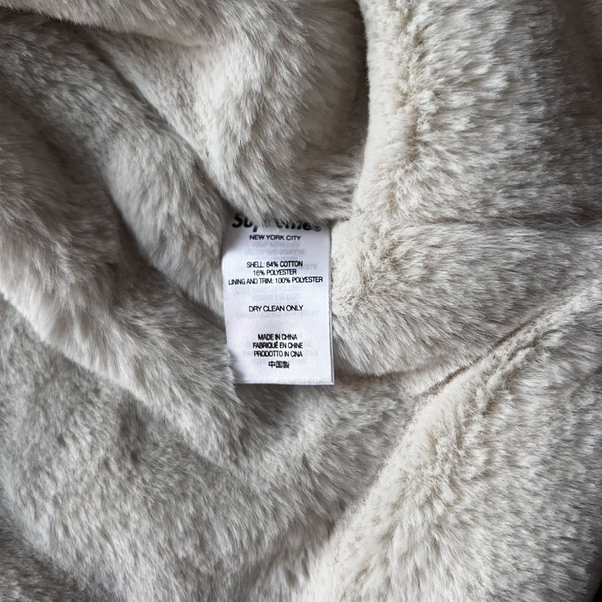 Supreme Supreme Faux Fur Lined Hooded Sweatshirt Black XL Size US XL / EU 56 / 4 - 7 Thumbnail