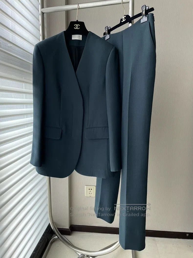 The Row The Row Green Suit Set Size S. Size US S / EU 44-46 / 1 - 1 Thumbnail