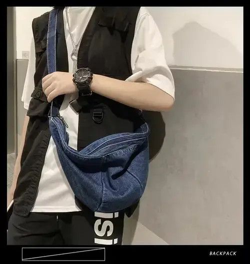 Japanese Brand × Vintage Vintage Denim Crossbody bag Size ONE SIZE - 4 Thumbnail