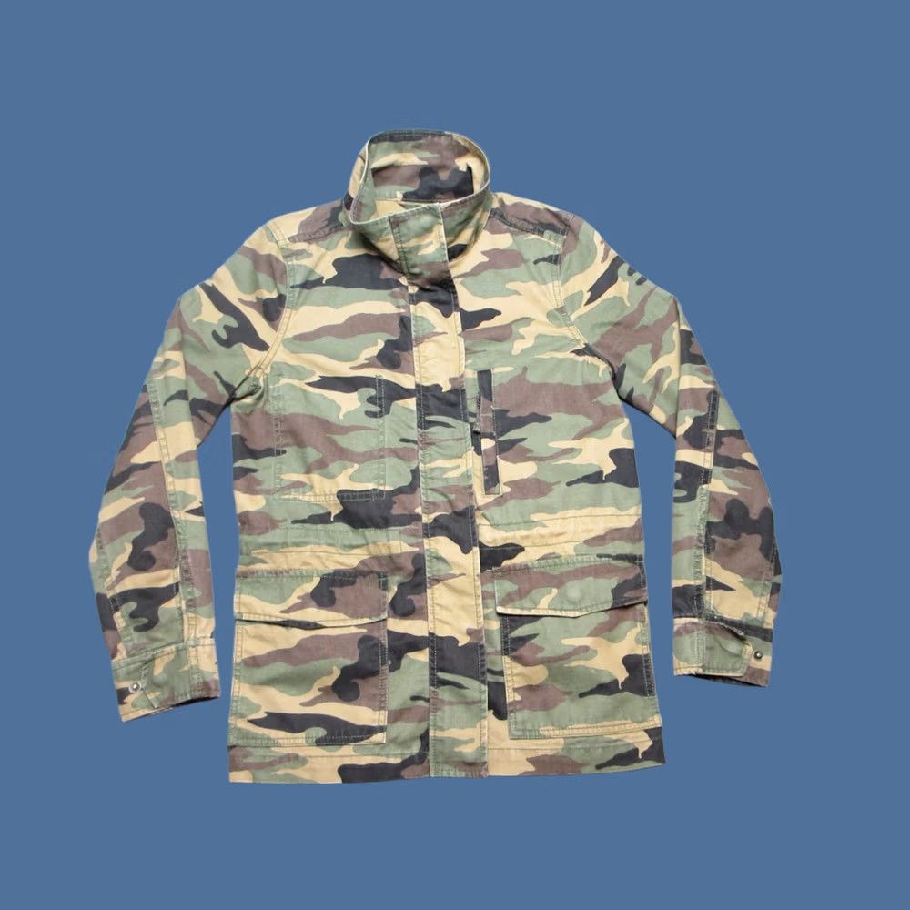 Madewell Madewell Military Jacket Camouflage Womens Small Green Beige Full Zip Jacket Size S / US 4 / IT 40 - 1 Thumbnail