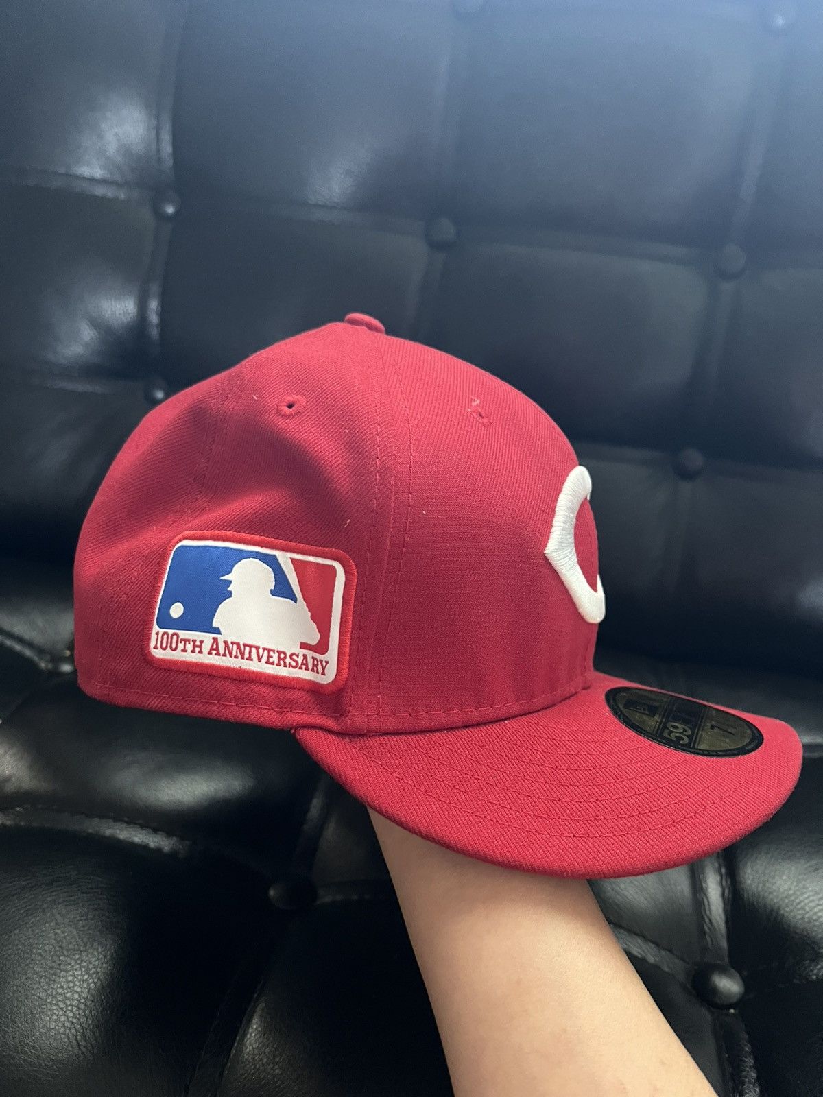 New Era Cincinnati Reds 100th Anniversary Fitted Hat 7 1/8" Size ONE SIZE - 2 Thumbnail