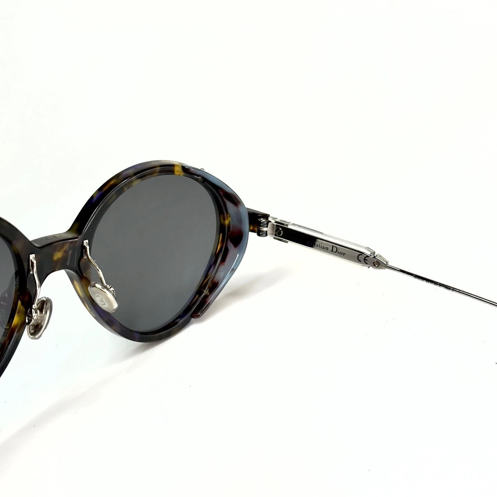 Christian Dior Monsieur CHRISTIAN DIOR UMBRAGE Havana Green Round Unisex Sunglasses Size ONE SIZE - 3 Thumbnail