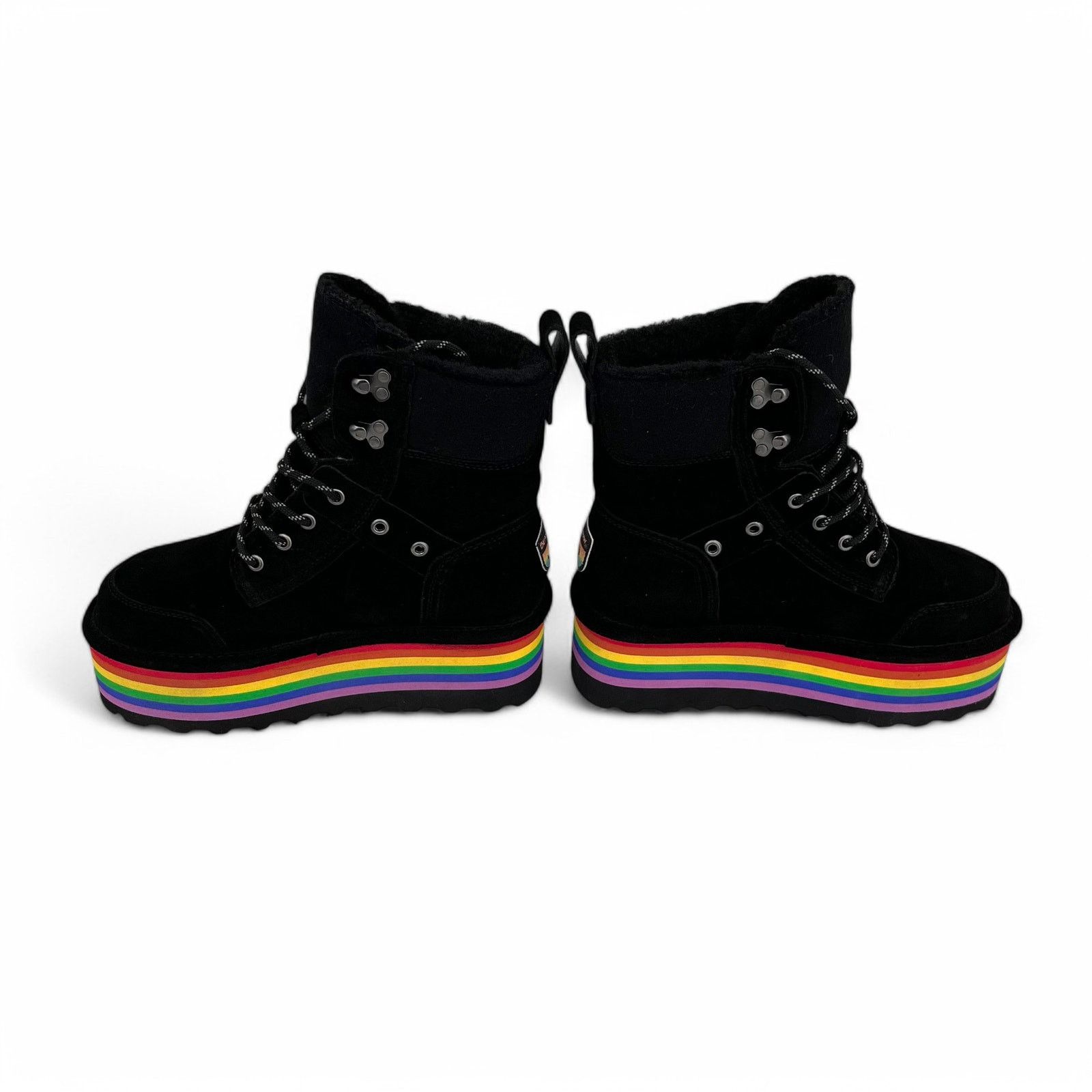 Other Bearpaw Retro Alicia Boots Black Rainbow Platform Womens 8 Size US 8 / IT 38 - 6 Thumbnail