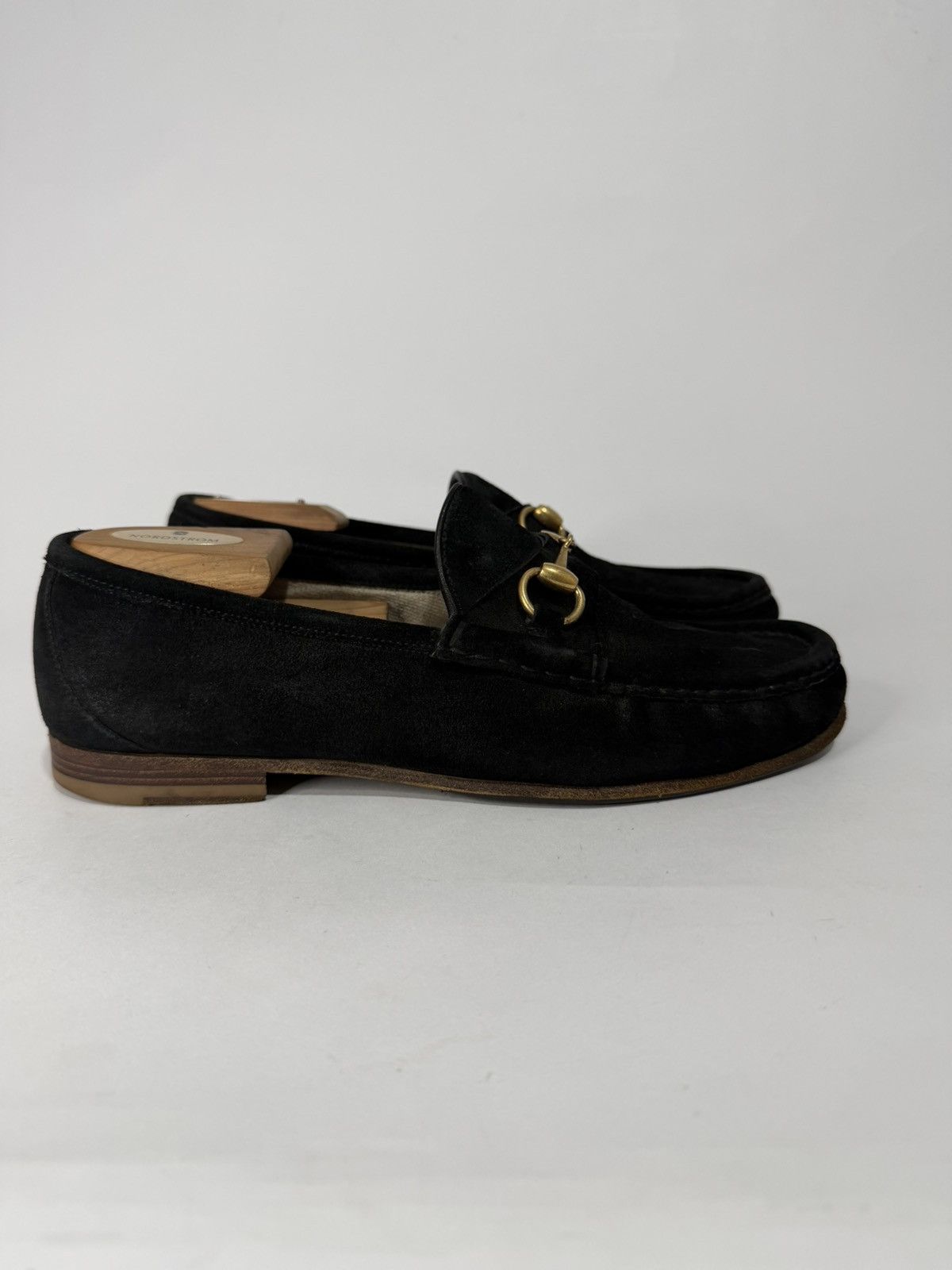 Gucci Gucci Black Suede 1953 Horsebit Loafers Size 8 UK/ 9US Size US 9 / EU 42 - 3 Thumbnail
