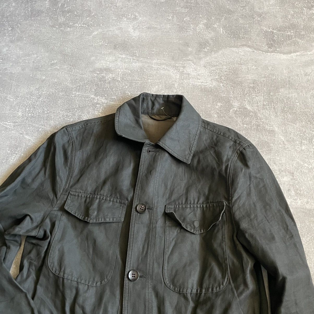 Suitsupply 46 SuitSupply luxury Field Jacket khaki coat old money linen Size US S / EU 44-46 / 1 - 2 Thumbnail
