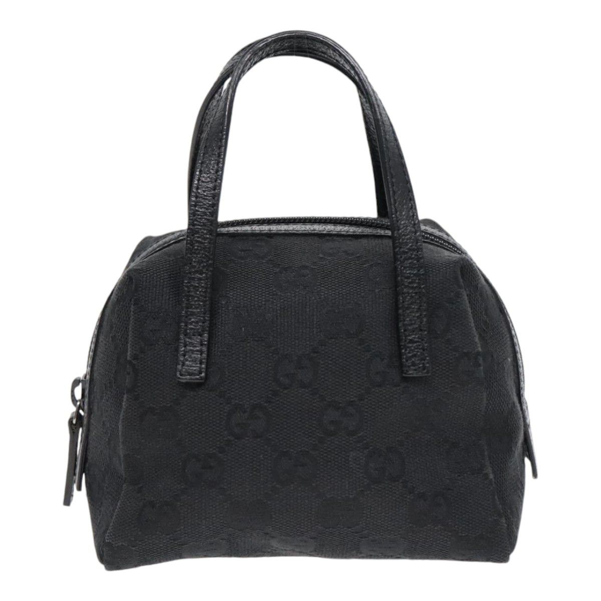 Gucci Gg Canvas Black Canvas Handbag (Pre-Owned) Size ONE SIZE - 1 Thumbnail