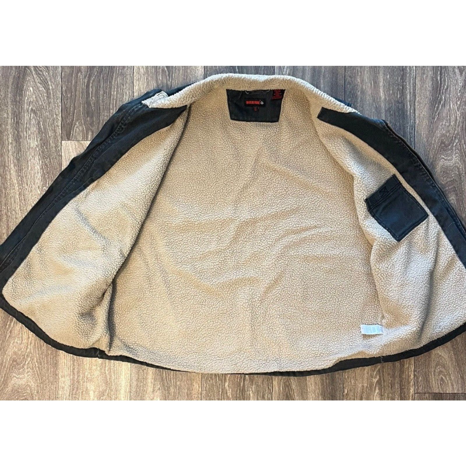 Vintage Wolverine Vest Mens XL Gray Full Zip Lined Sherpa Work Wear Upland Size US XL / EU 56 / 4 - 8 Thumbnail