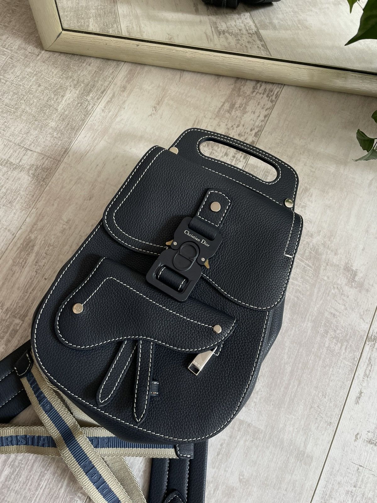 Dior Dior Gallop Backpack Dark Blue Size ONE SIZE - 4 Thumbnail
