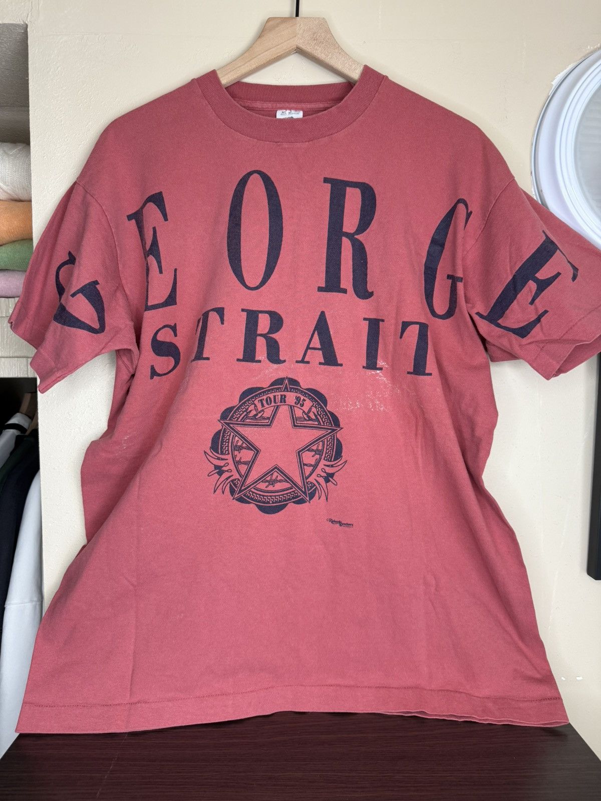 Band Tees Vintage George Strait single stitch tour tee 1995 Size US XL / EU 56 / 4 - 2 Thumbnail