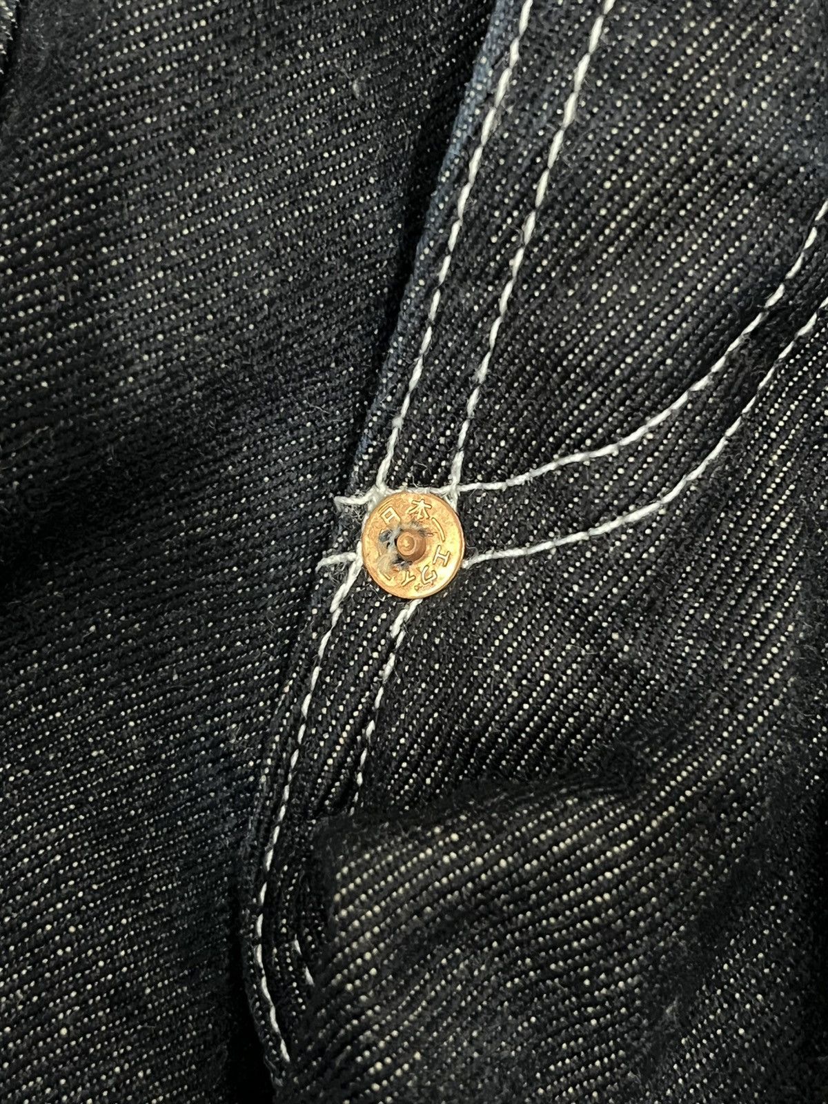 Evisu Vintage EVISU 2000 BUCKLE BACK SELVEDGE POCKET DENIM PANTS Size US 36 / EU 52 - 9 Thumbnail
