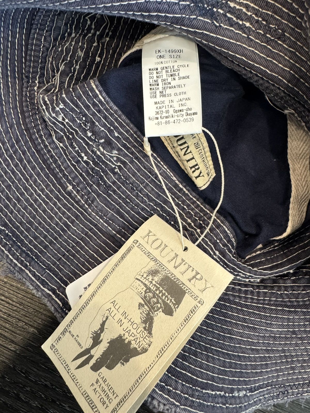 Kapital Kapital The Old Man and the Sea Bucket Hat - Brand New Size ONE SIZE - 3 Thumbnail