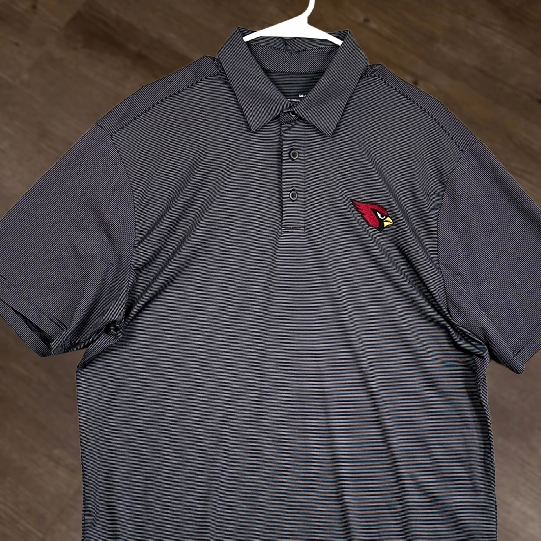 Under Armour Under Armour Polo Shirt Golf Mens Large Black Stripes Arizona Cardinals Rugby Adult Size US L / EU 52-54 / 3 - 1 Thumbnail