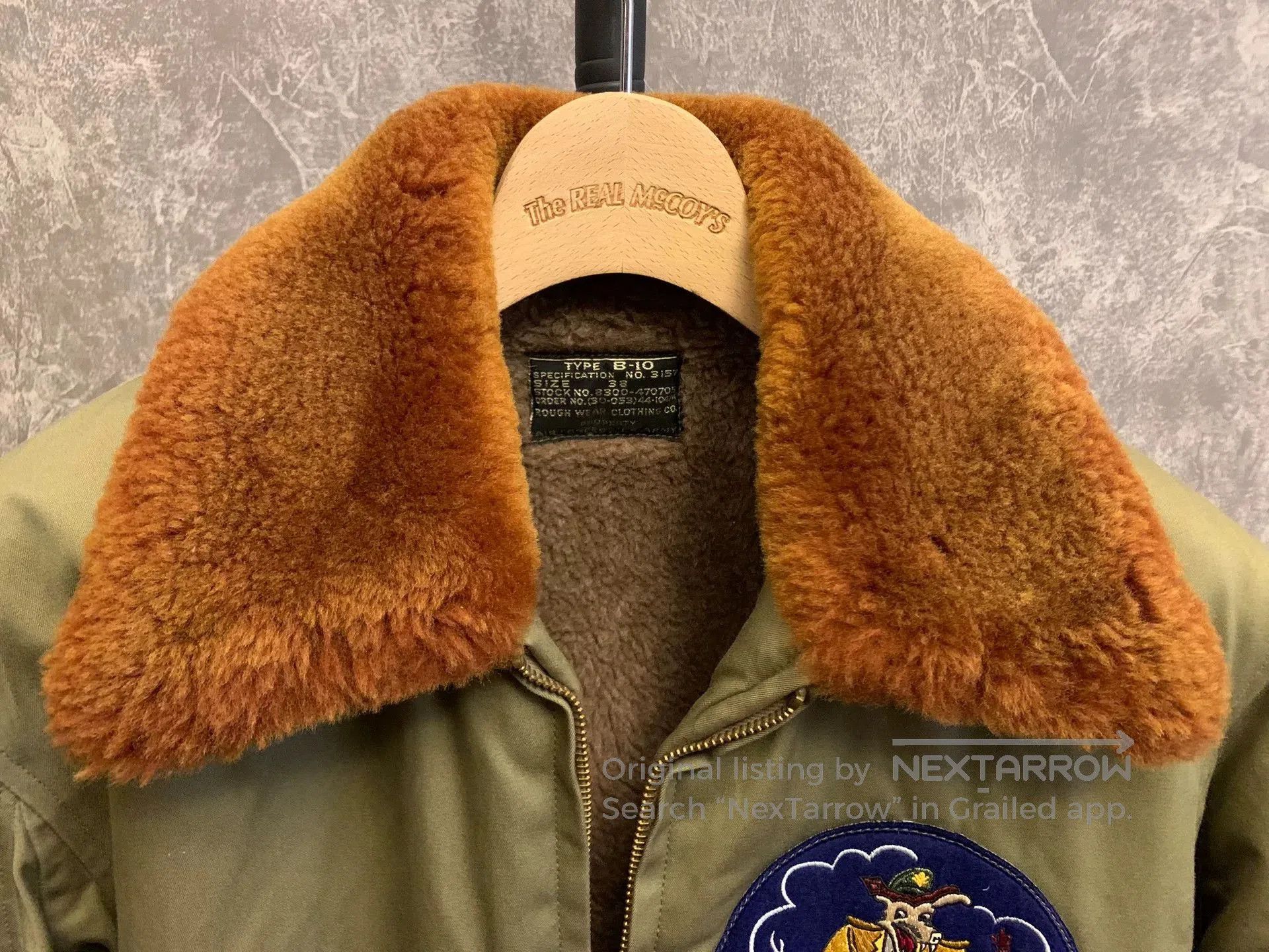 The Real McCoy's THE REAL McCOY'S B10 Jacket with Patch. Size US M / EU 48-50 / 2 - 4 Thumbnail