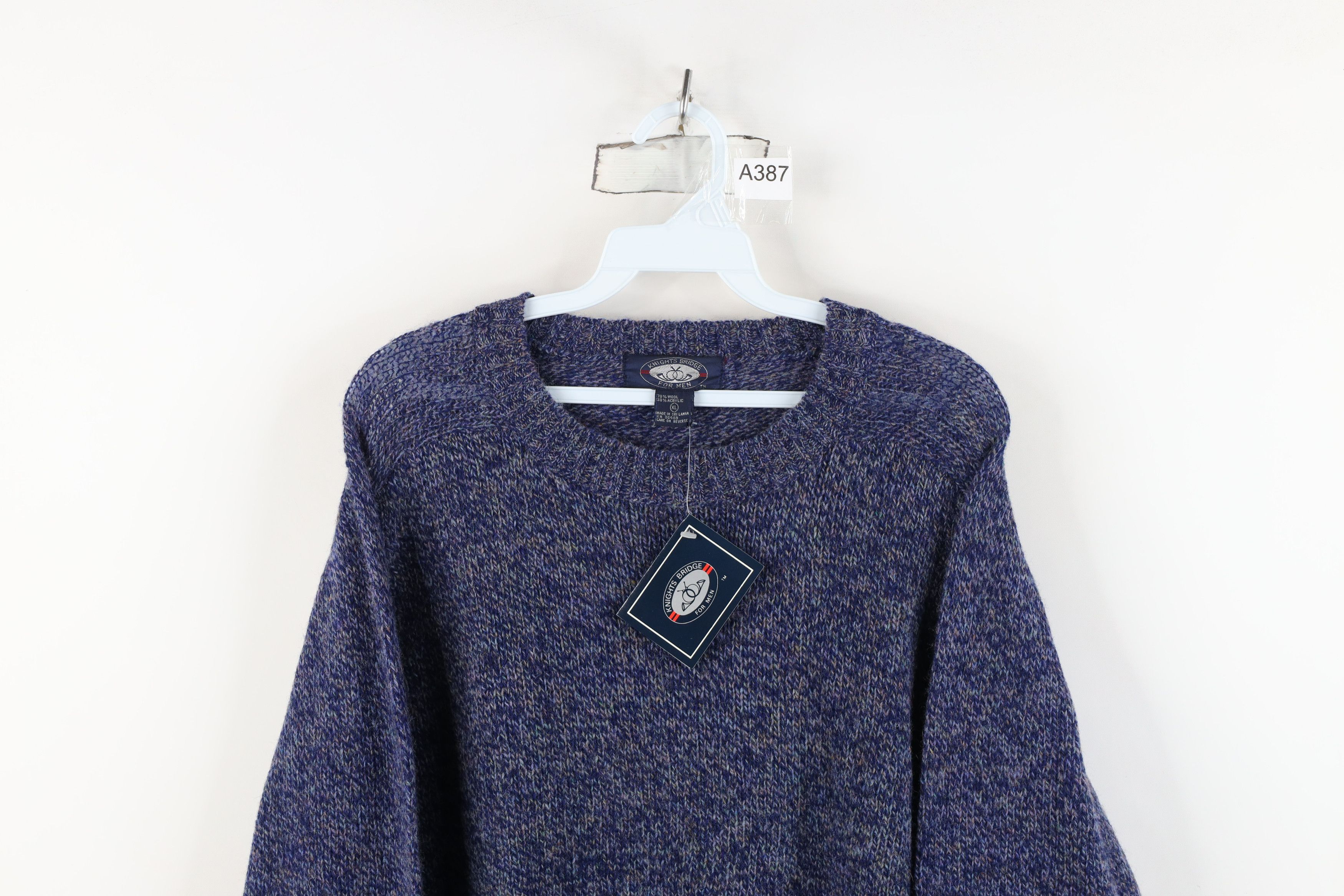 Vintage Deadstock Vintage 90s Streetwear Blend Knit Crewneck Sweater Size US XL / EU 56 / 4 - 2 Thumbnail
