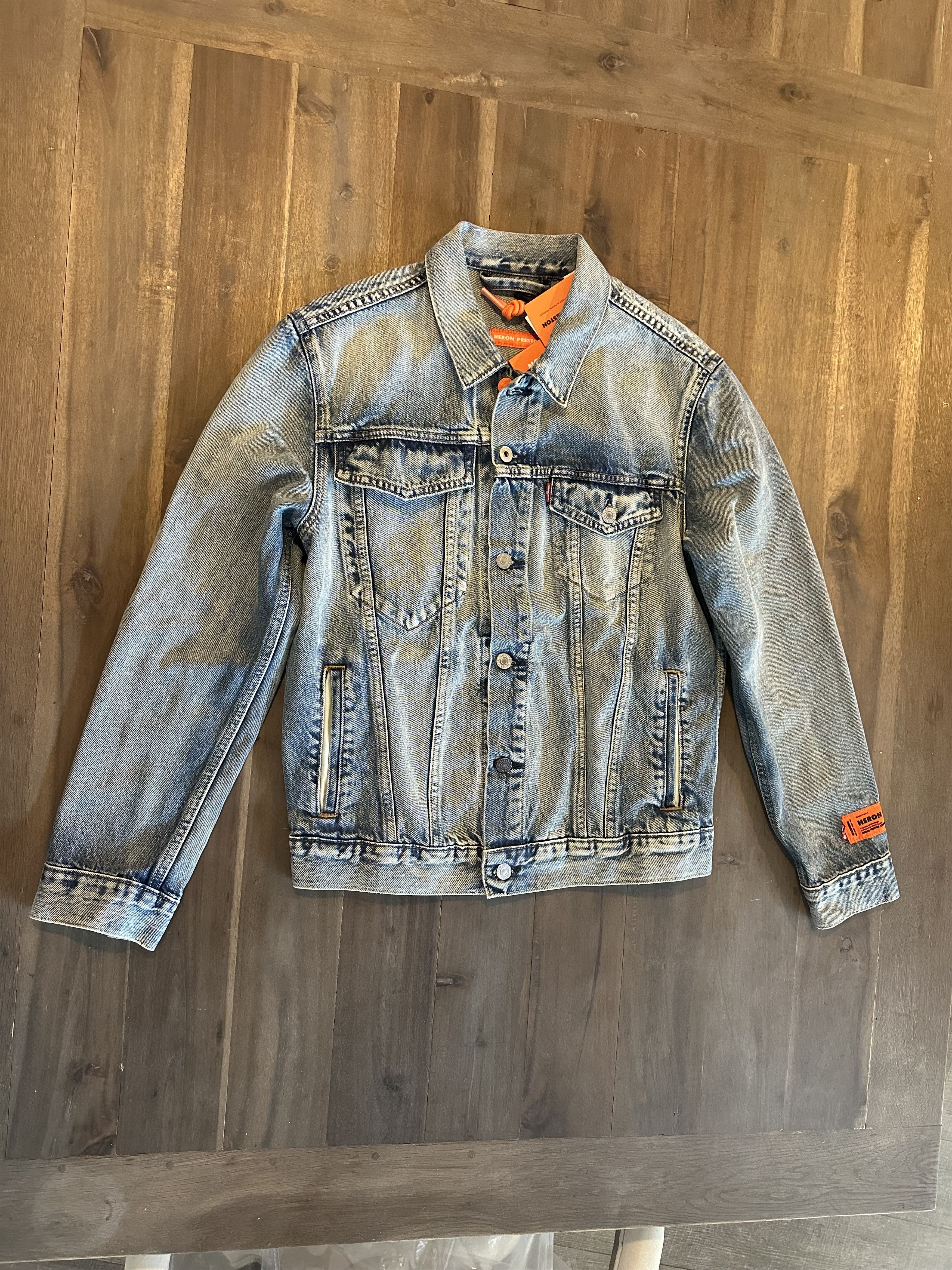 Heron Preston × Levi's Heron Preston Denim Tracker Jacket Size US M / EU 48-50 / 2 - 2 Thumbnail