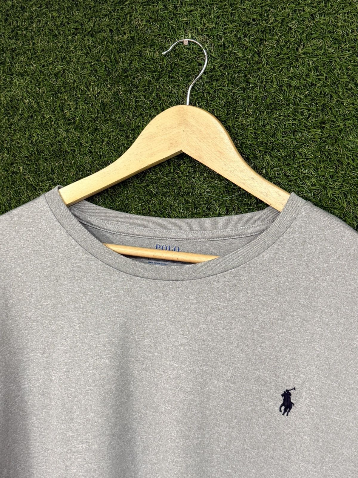 Polo Ralph Lauren Polo Ralph Lauren Luxury Grey Logo T Shirt 2XL XXL Athletic Size US XXL / EU 58 / 5 - 3 Thumbnail
