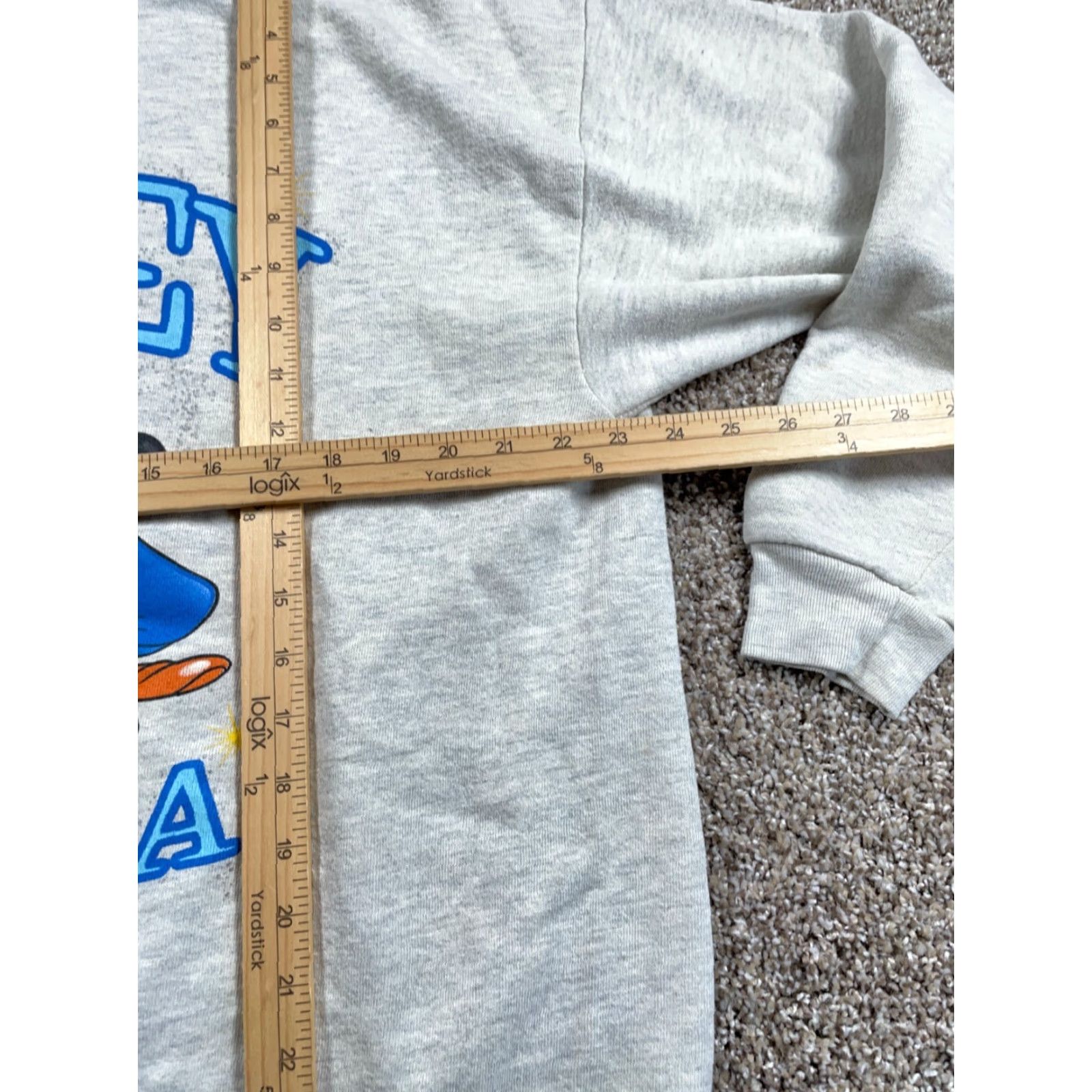 Tultex VINTAGE Disney Florida Print Sweatshirt Adult XL Gray 50/50 Mickey Goofy Pluto Tultex Crew Neck Pullover Graphic Print 90s Cartoon TV Mens Size US XL / EU 56 / 4 - 6 Thumbnail
