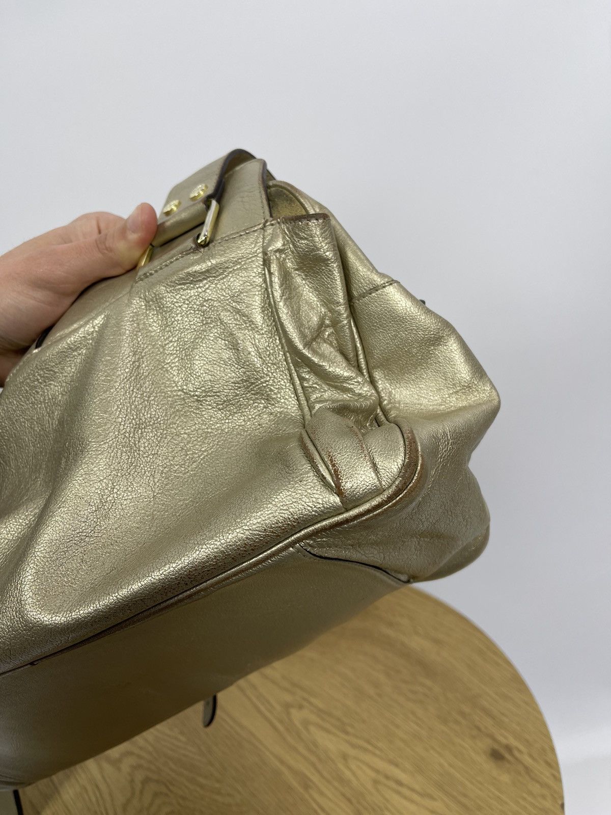 Mulberry Mulberry Gold Leather ShoulderBag with Gold Hardware England Size ONE SIZE - 11 Thumbnail