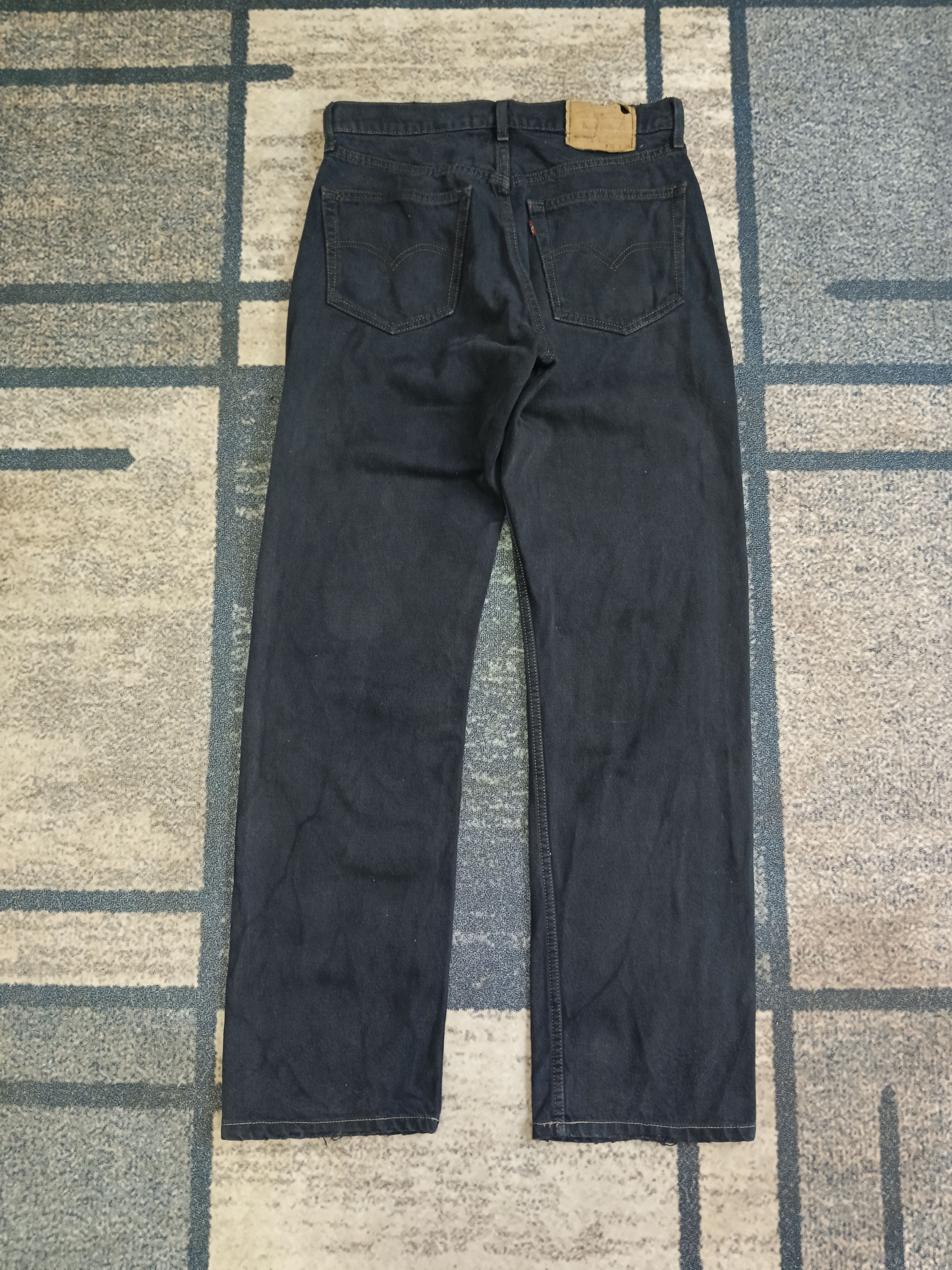 Levi's × Vintage DISTRESSEED VINTAGE LEVIS 512 SUPER BLACK DENIM PANTS Size US 31 - 3 Thumbnail