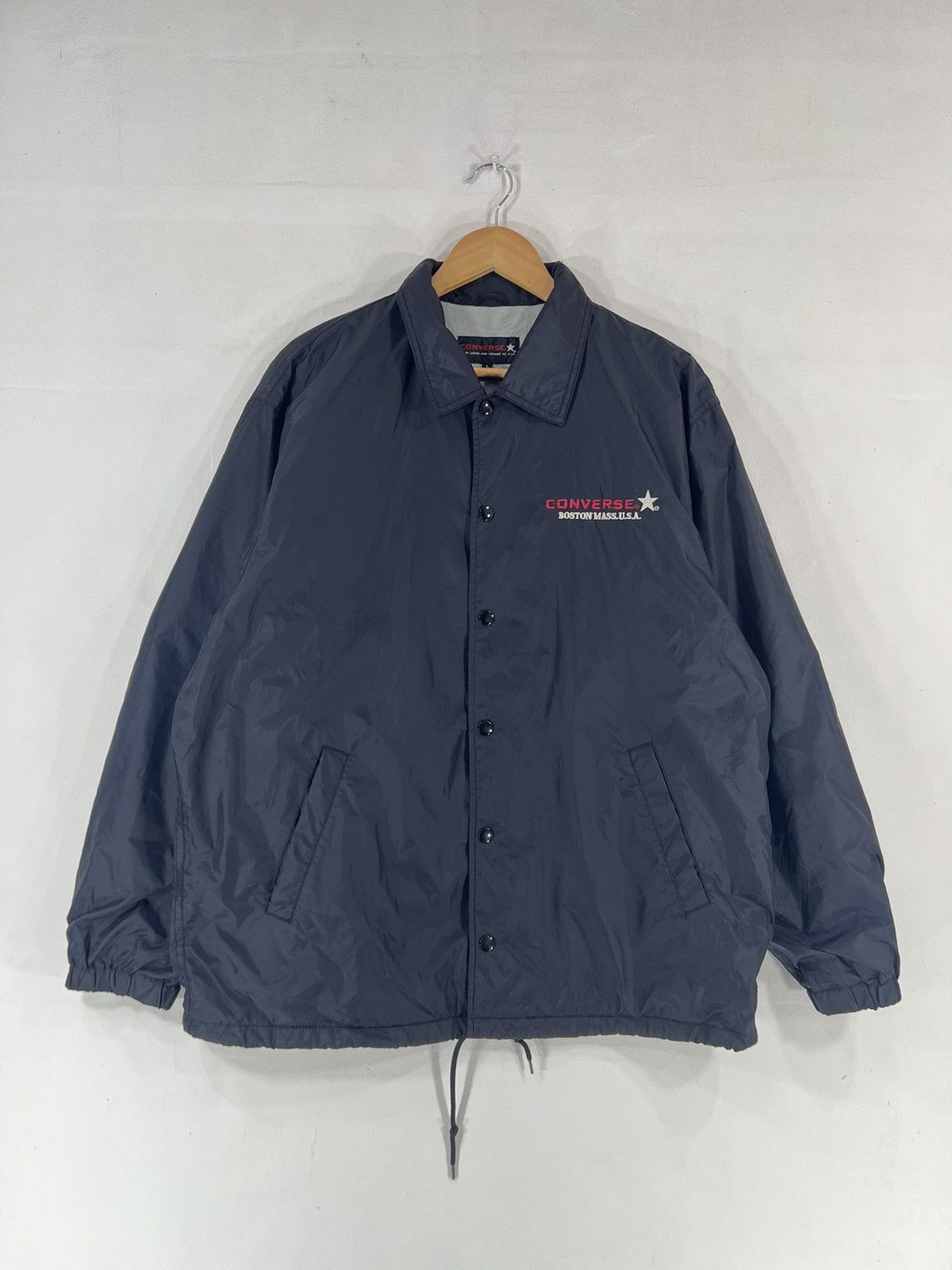 Converse × Vintage Vintage 90's Converse Coach Jacket Size US L / EU 52-54 / 3 - 1 Thumbnail