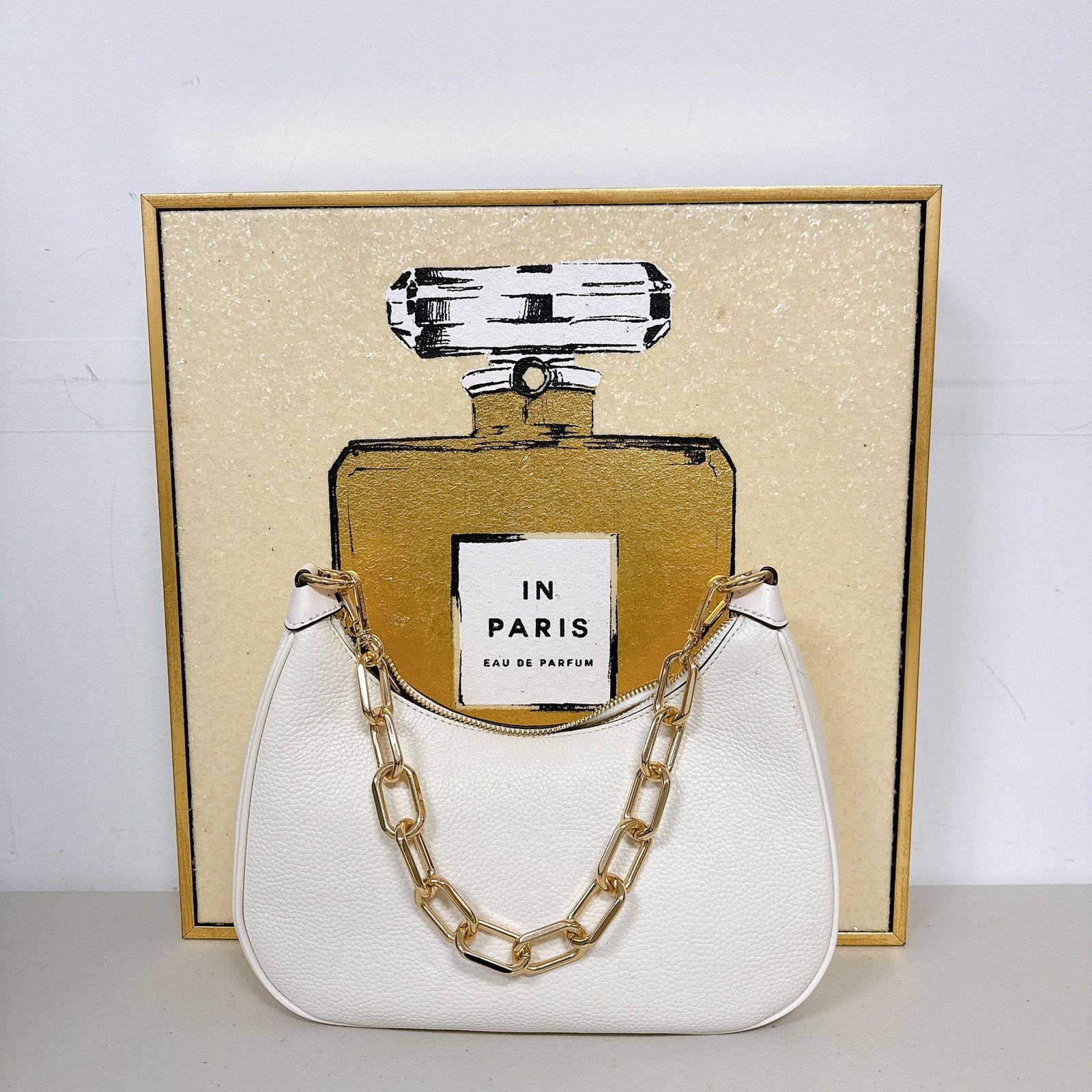 Michael Kors Michael Kors 35S2G4CW3L Cora Large Pebbled Leather Chain Size ONE SIZE - 3 Thumbnail