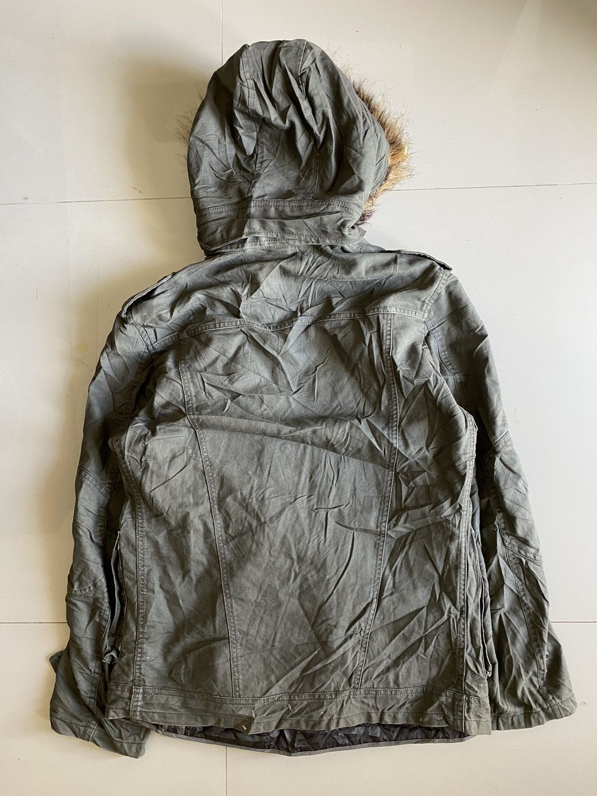 If Six Was Nine × Le Grande Bleu (L.G.B.) × PPFM 2000s PPFM faux fur parka heavy jacket Size US M / EU 48-50 / 2 - 2 Thumbnail