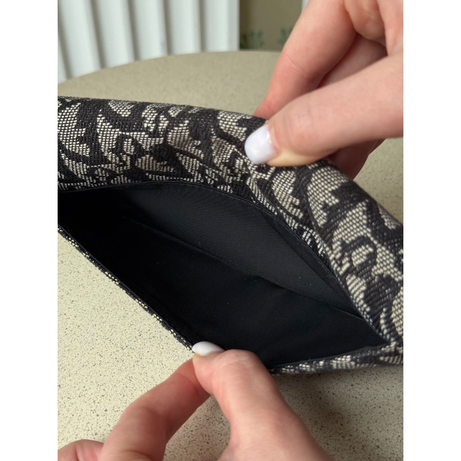 Dior DIOR Saddle Long Wallet Oblique Jacquard Navy Grey Size ONE SIZE - 15 Thumbnail