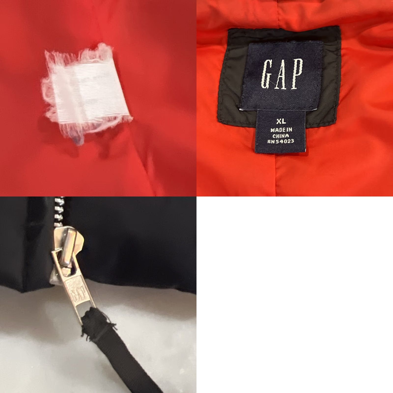 Gap VINTAGE Gap Zip Front 75% Down Vest Jacket Womens Size XL Black Pockets Y2K Size XL / US 12-14 / IT 48-50 - 9 Thumbnail