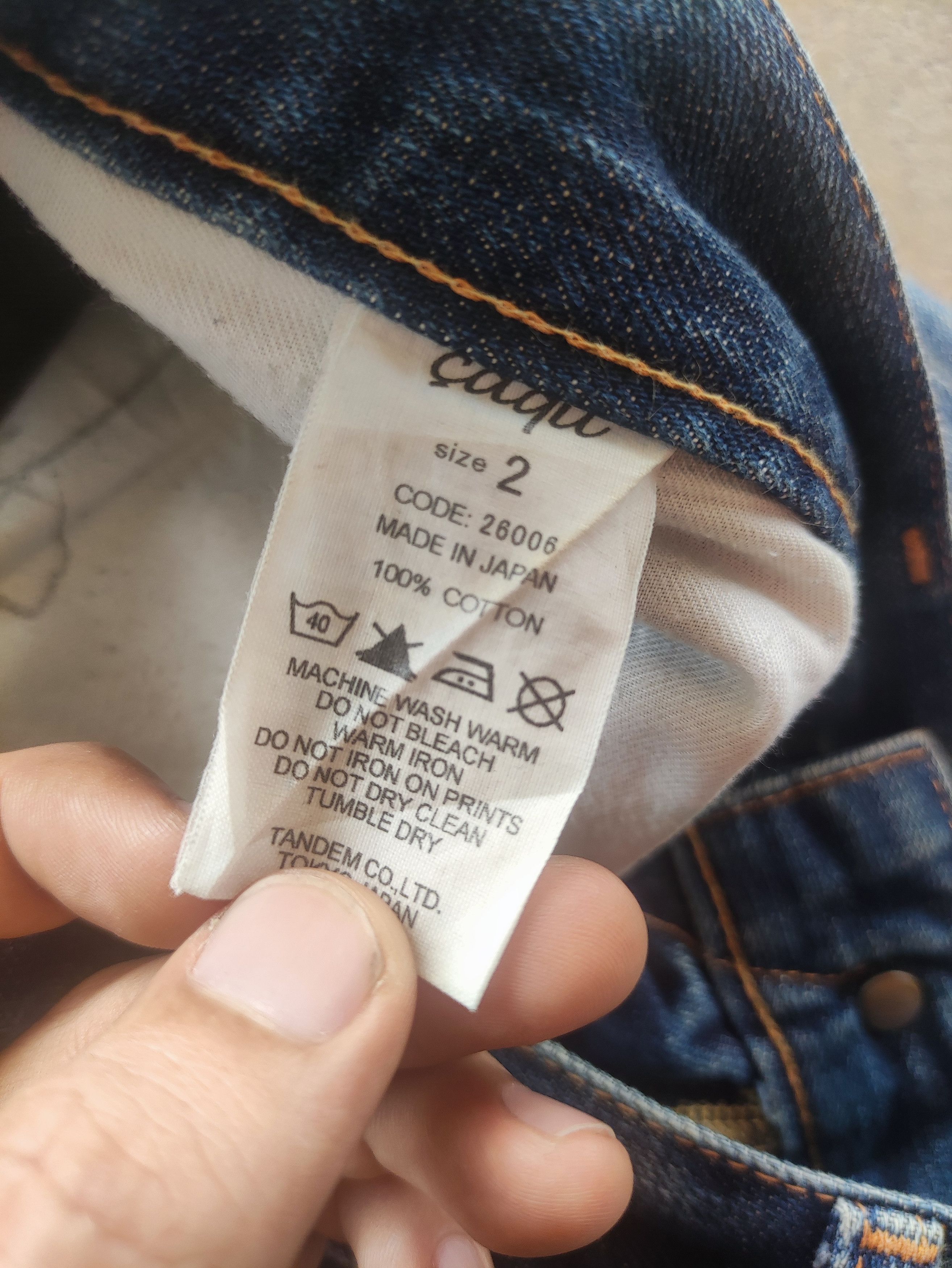 Japanese Brand × Jean × Vintage Vintage Caqu Japan Brand Distressed Jean Faded Pants Ripped Size US 33 - 6 Thumbnail