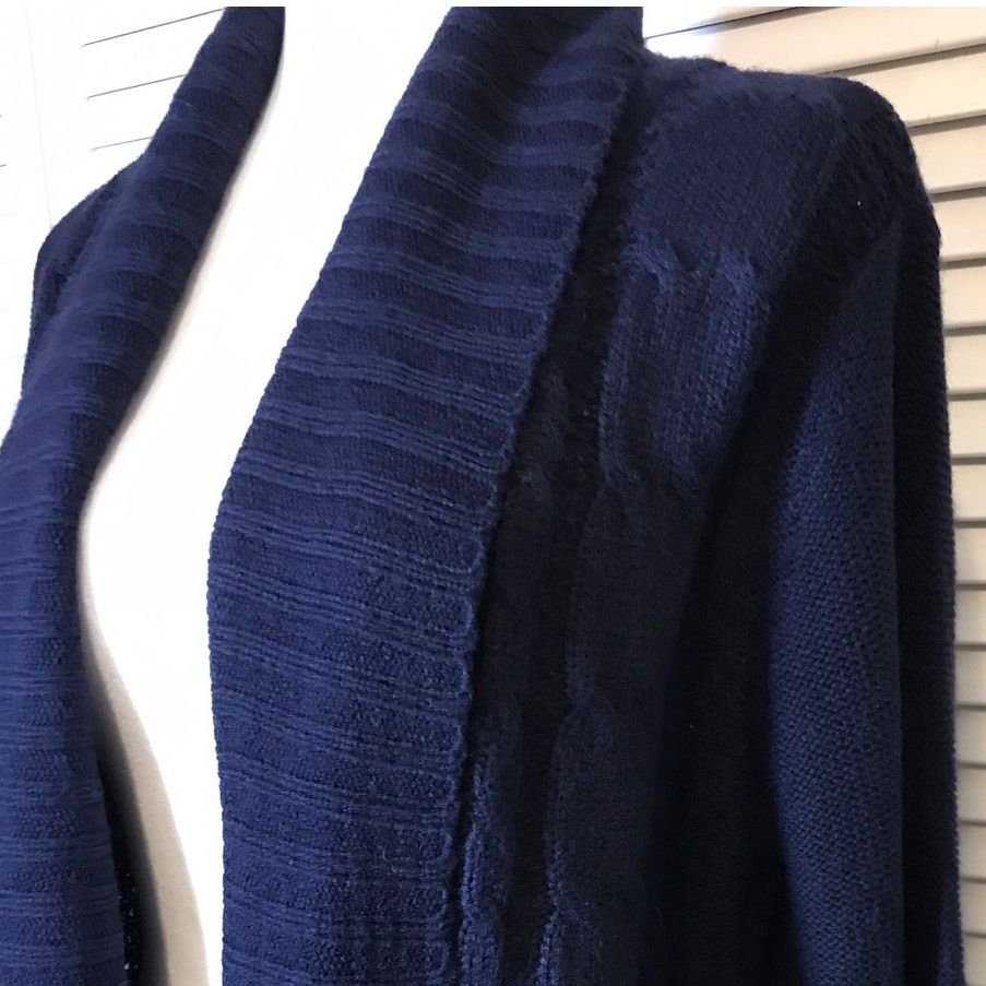 Other Fresh Navy Blue Long Sleeve Cardigan Sweater L Size L / US 10 / IT 46 - 5 Thumbnail