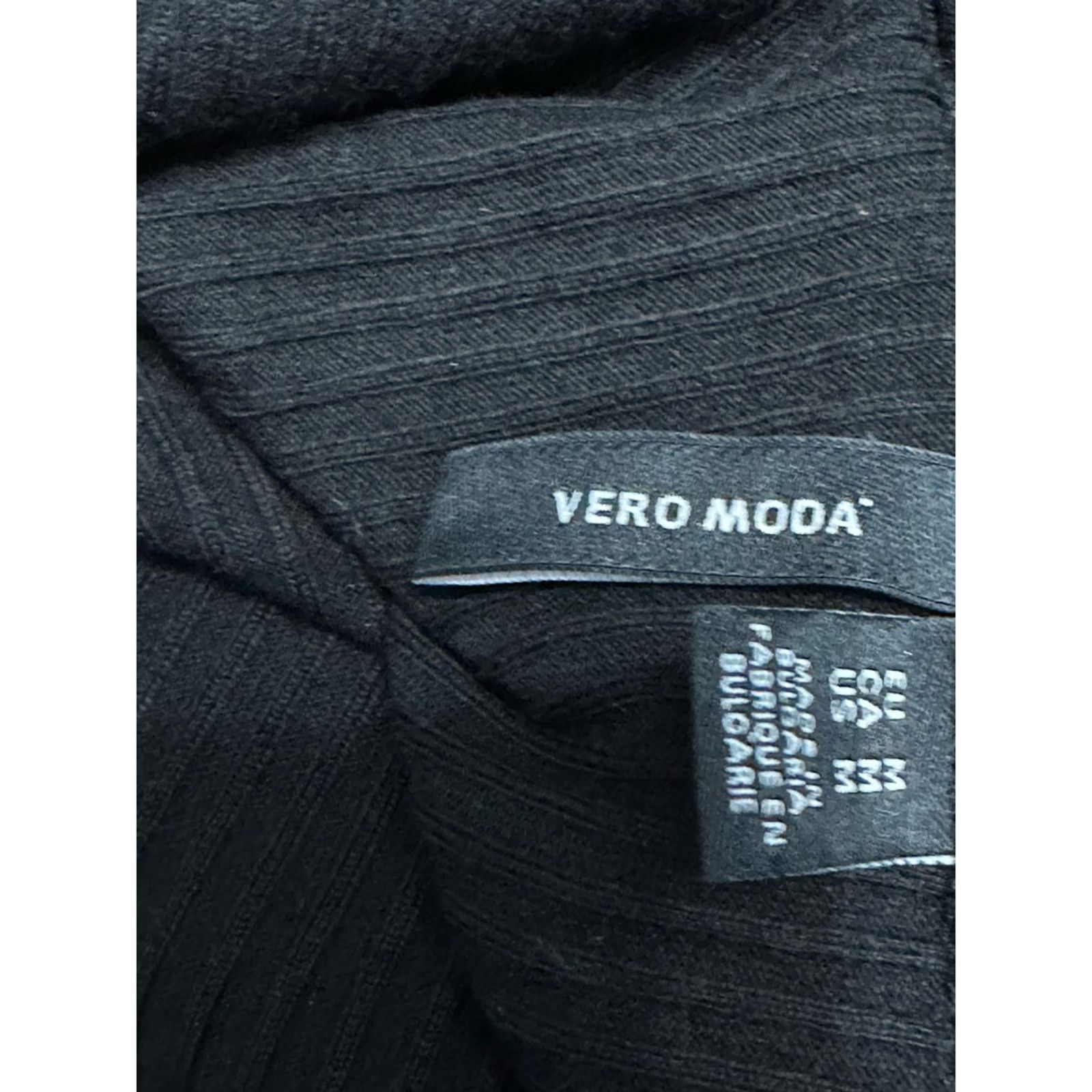 Other Vero Moda Classic Midi Dress Ribbed Scoop Neck Black M NWOT Size M / US 6-8 / IT 42-44 - 7 Thumbnail