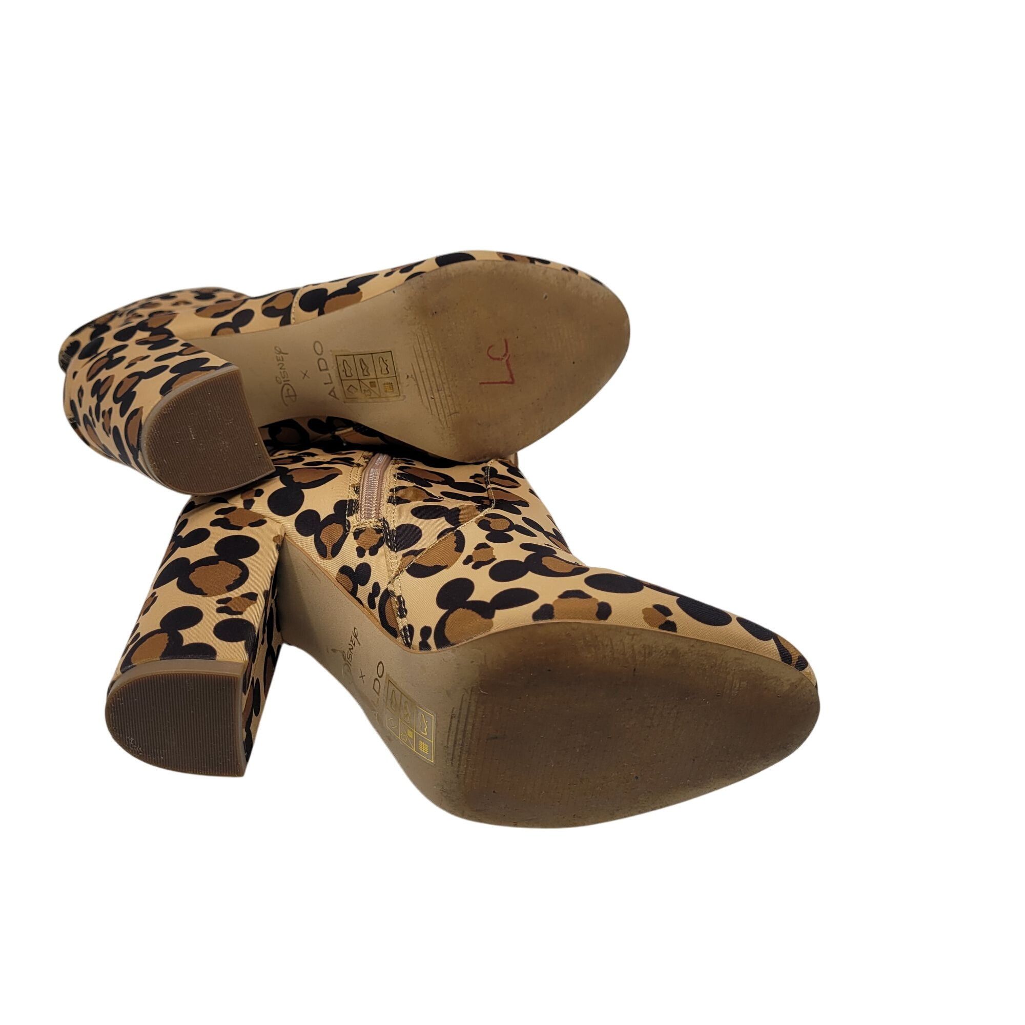 Aldo × Disney Disney X Aldo Step In Magic Leopard Chunky Heel Sock Bootie Size US 6 / IT 36 - 12 Thumbnail