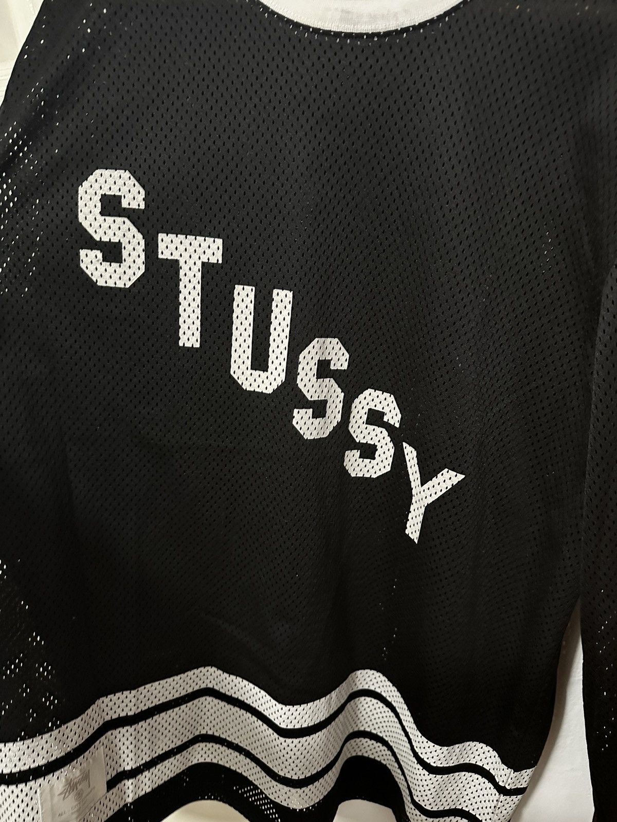 Stussy Stussy Mens Black Mesh Jersey All City Champion Large #80 Size US XL / EU 56 / 4 - 5 Thumbnail
