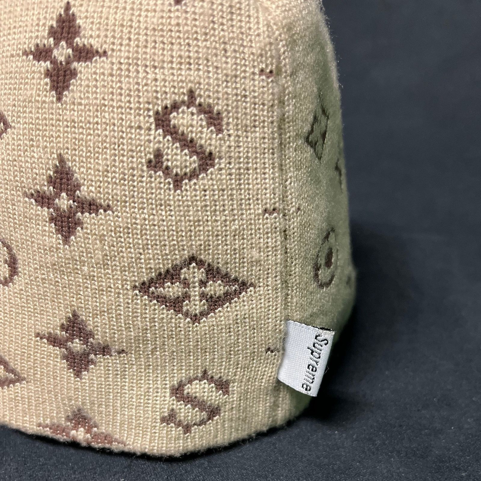 Supreme 2000 Supreme LV Monogram Tan Beanie Size ONE SIZE - 4 Thumbnail