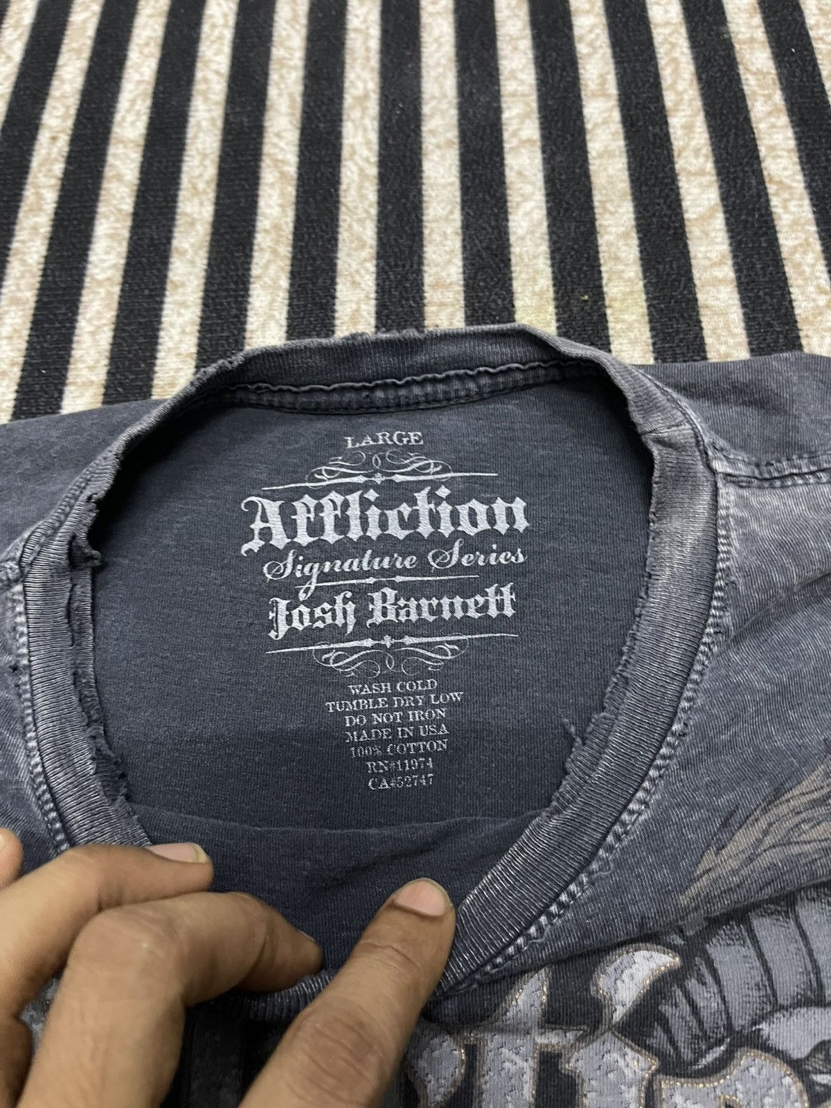 Affliction 00s AFFLICTION SIGNATURE SERIES JOSH BARNETT DISTRESS DESIGN Size US L / EU 52-54 / 3 - 9 Thumbnail