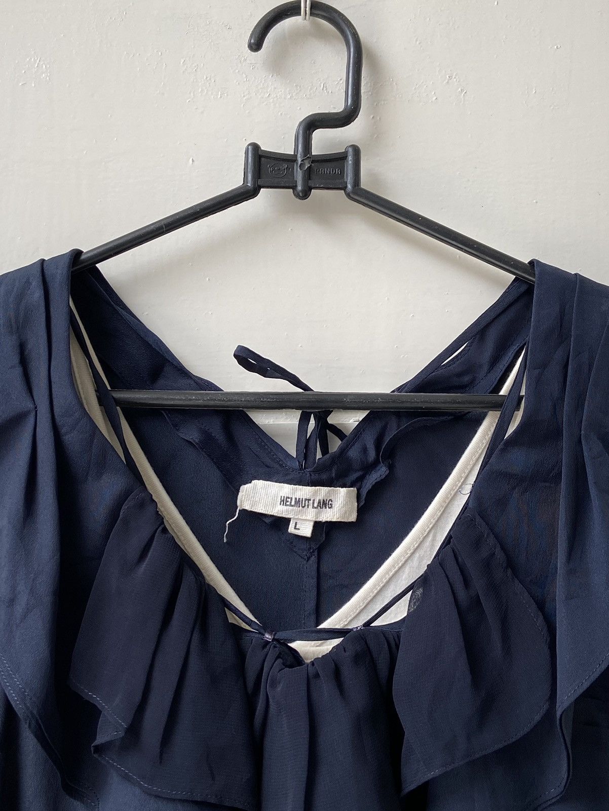 Helmut Lang HELMUT LANG Navy Midi Dress Size XXS / US 00 / IT 34 - 19 Thumbnail