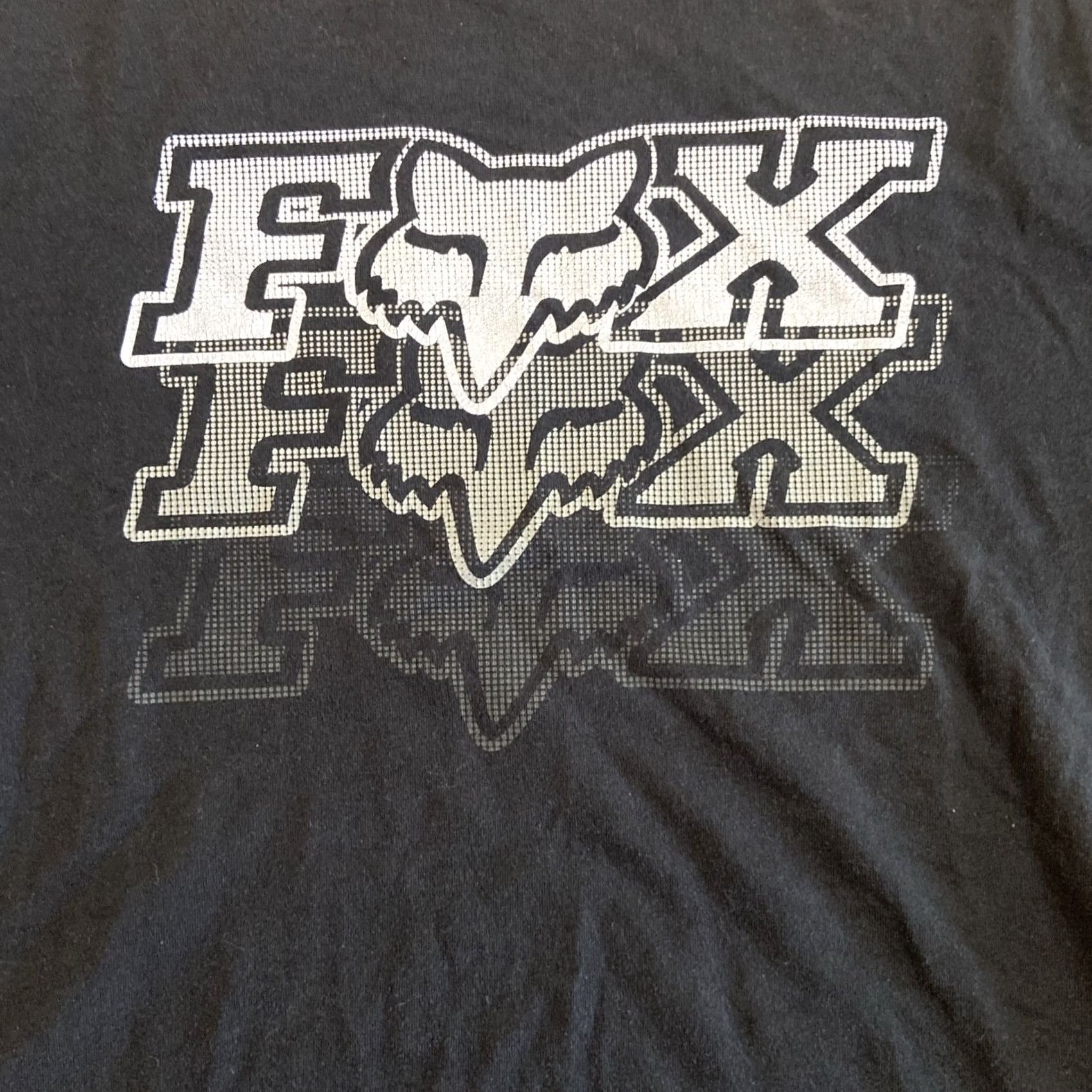 Fox Racing FOX Racing Team Shirt L Mens Black Short Sleeve Crew Neck T-Shirt – 90s Motorcycle Outdoor Sports Logo All Seasons Size US L / EU 52-54 / 3 - 2 Thumbnail