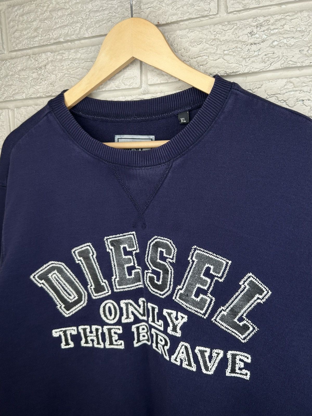 Diesel Diesel Only The Brave Spell Out Crewneck Size US XL / EU 56 / 4 - 3 Thumbnail
