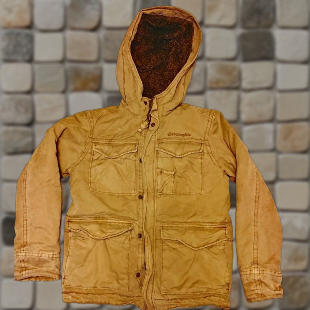 Abercrombie & Fitch VINTAGE Abercrombie & Fitch Wilcox Jacket Mens L Olive Drab Cotton Canvas Parka Hooded Lightweight Size US L / EU 52-54 / 3 - 1 Thumbnail