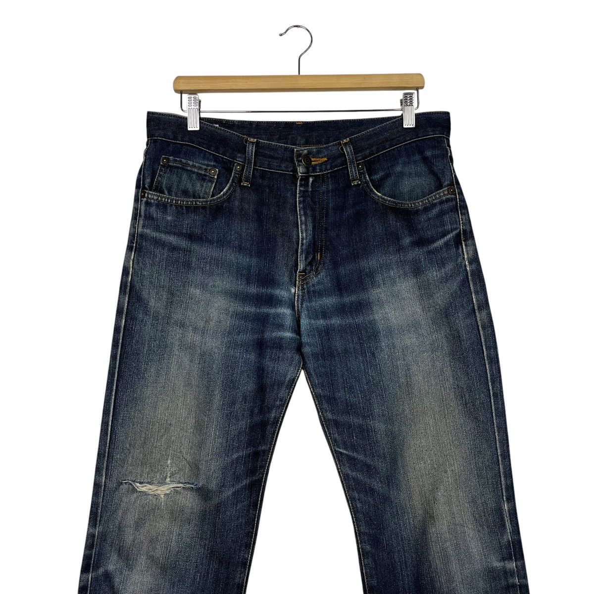 Edwin Vintage edwin 402 Distressed Denim Jeans Size 34" / US 12 / IT 48 - 3 Thumbnail