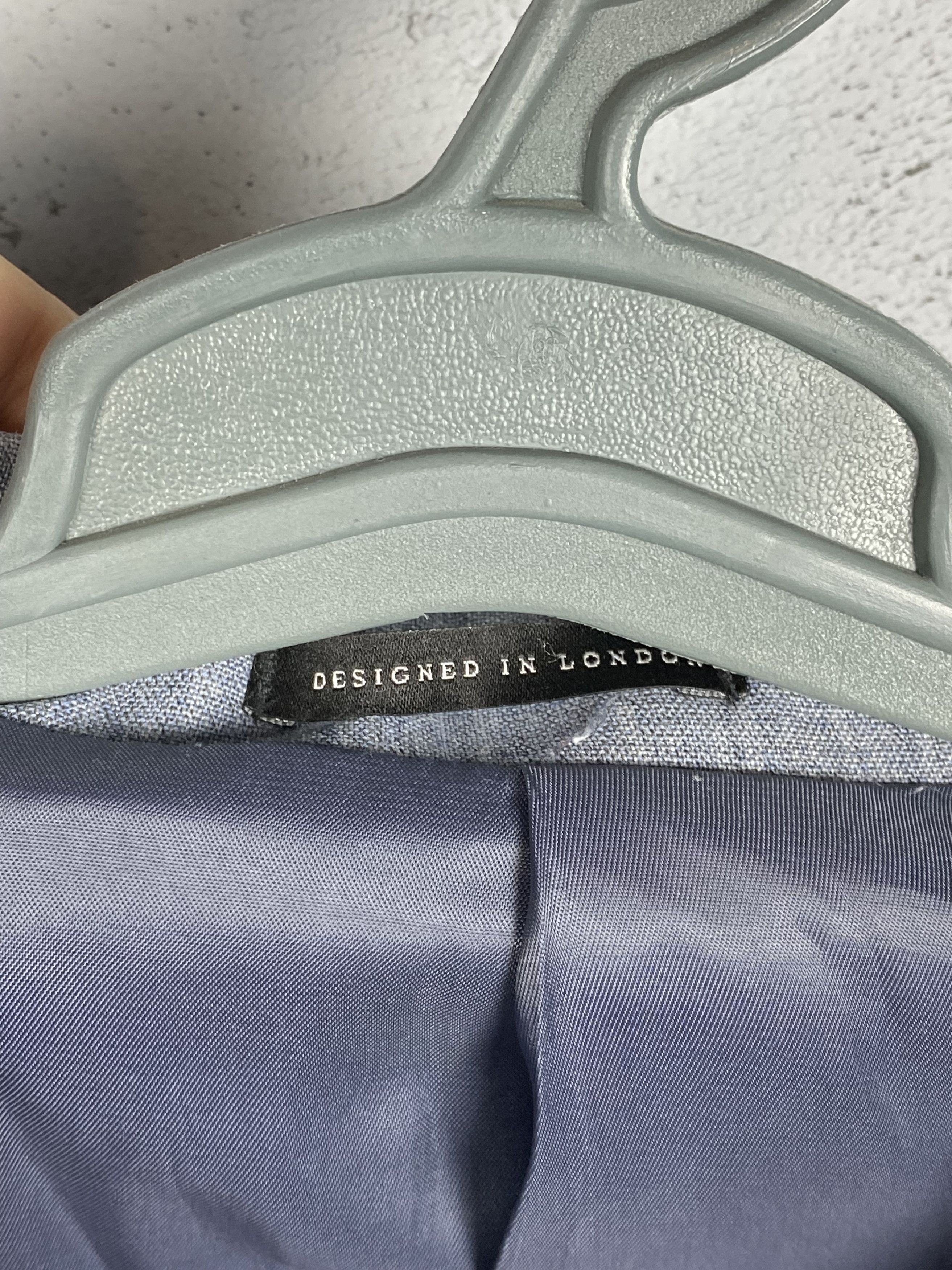 Reiss Reiss Wool Light Blue Suit (Untailored!) Size 34R - 9 Thumbnail